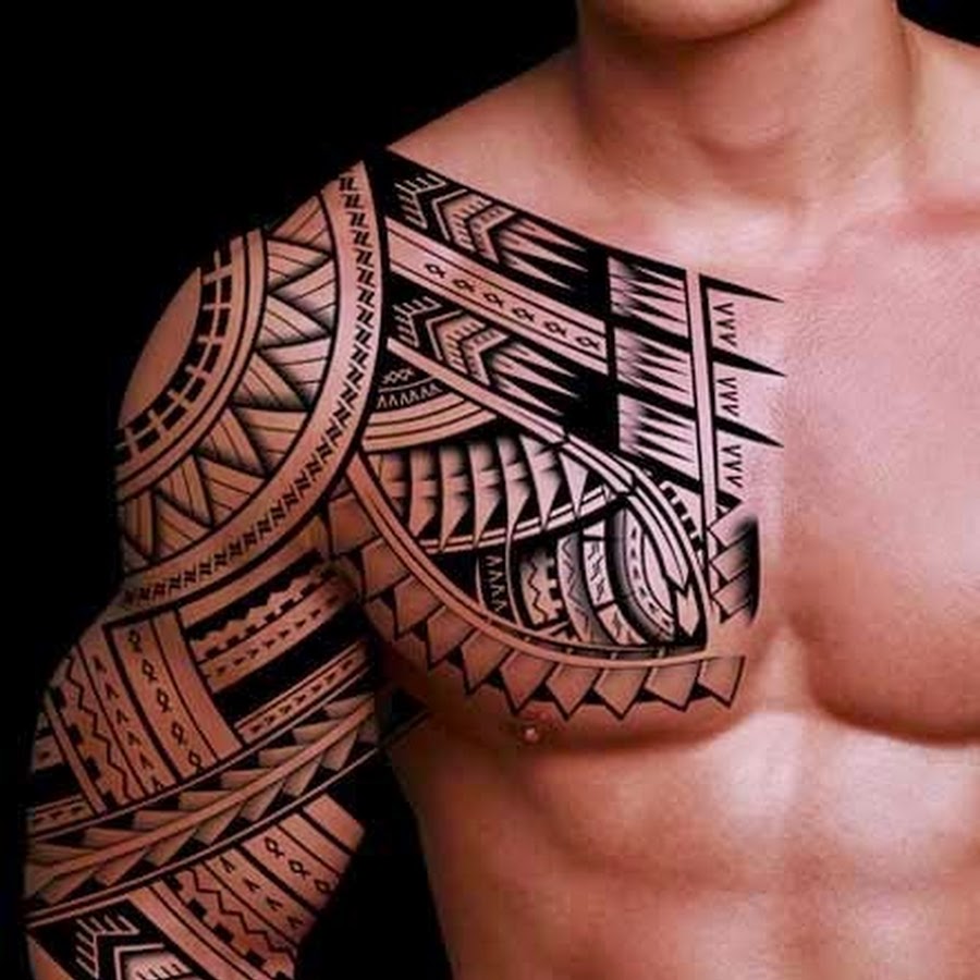 татуировки для мужчин на плече грудь фото 64