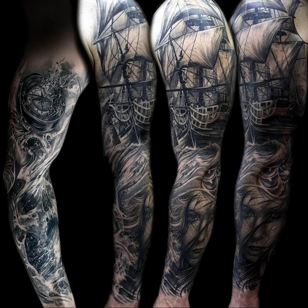 Морские татуировки (78 фото) .