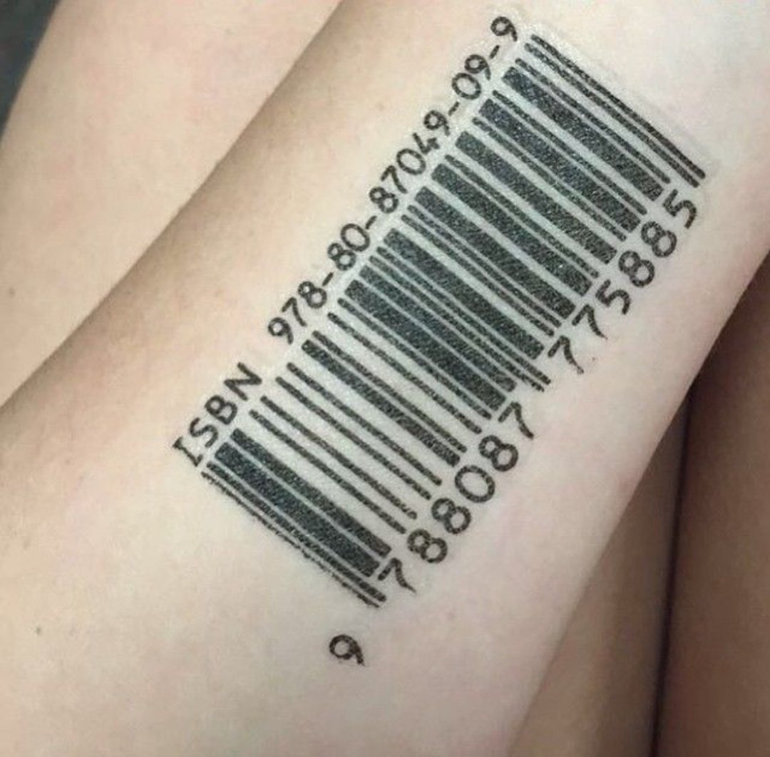 Татуировка штрих код: что это и зачем нужно?