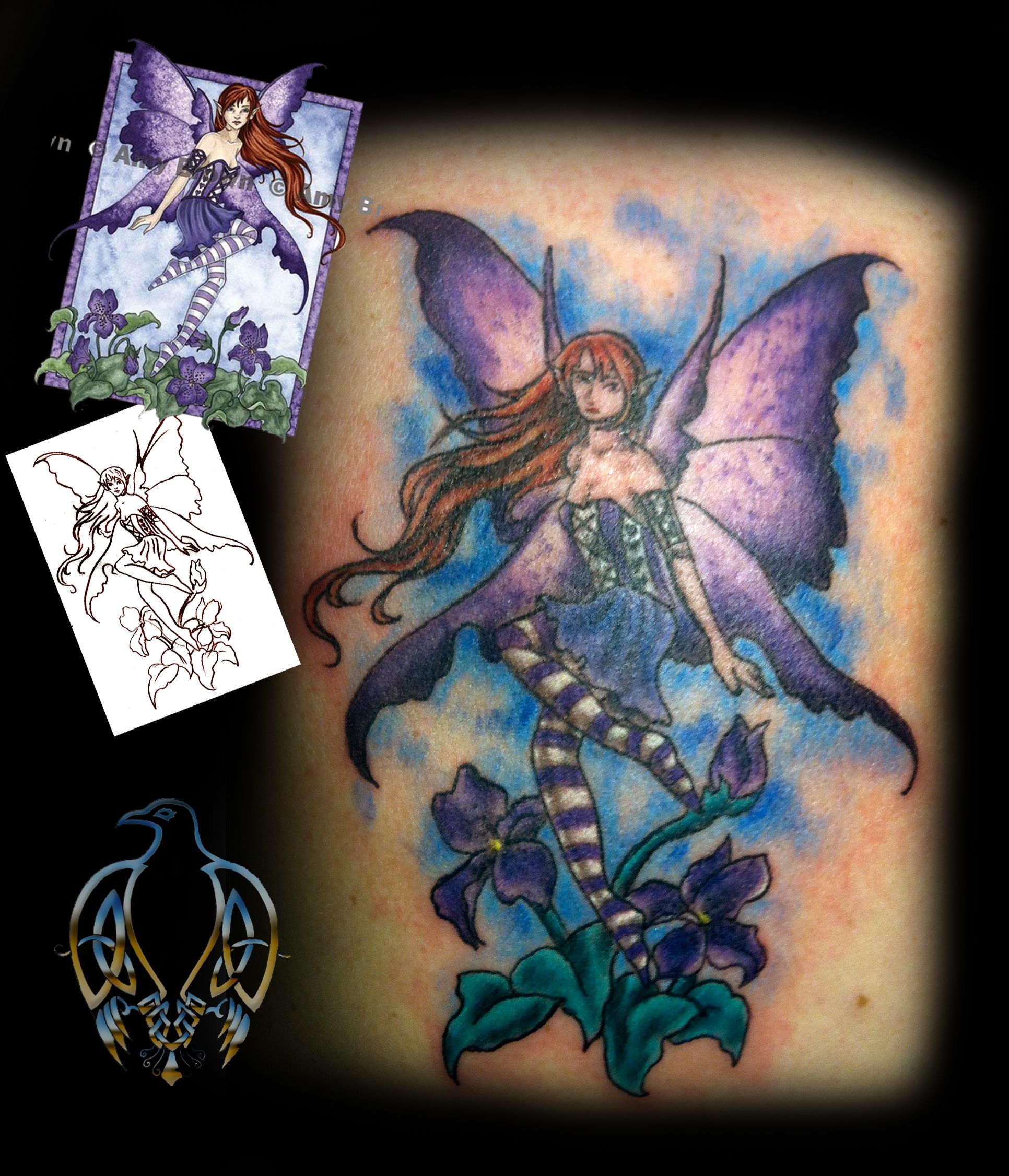 Цветные Татуировки феи