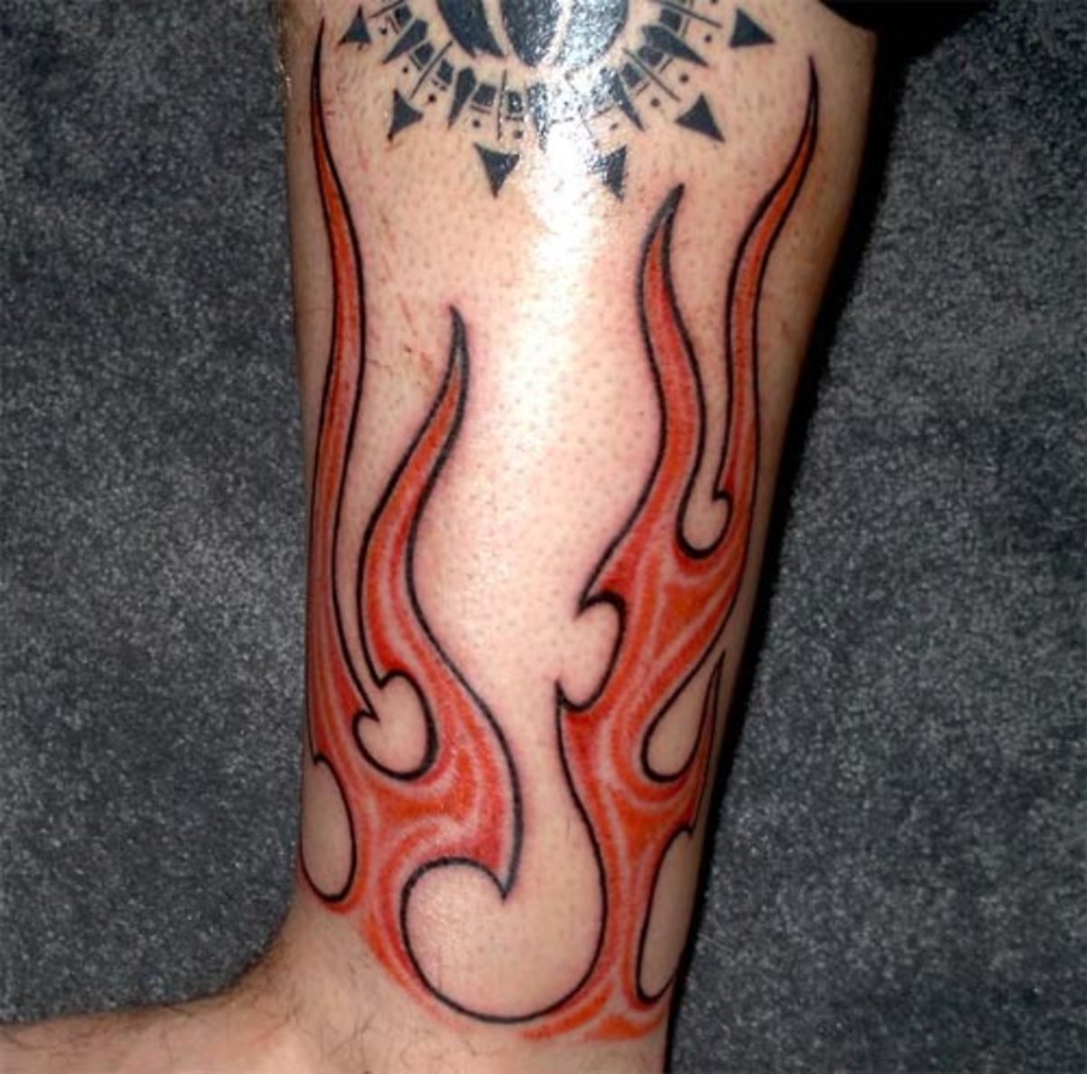 Татуировки пламя (57 фото)