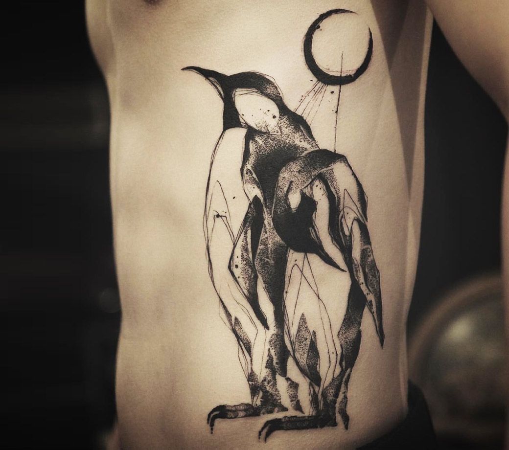 Tattoo photos Gallery. penguin brothers tattoo art Tattooer Nadi. 