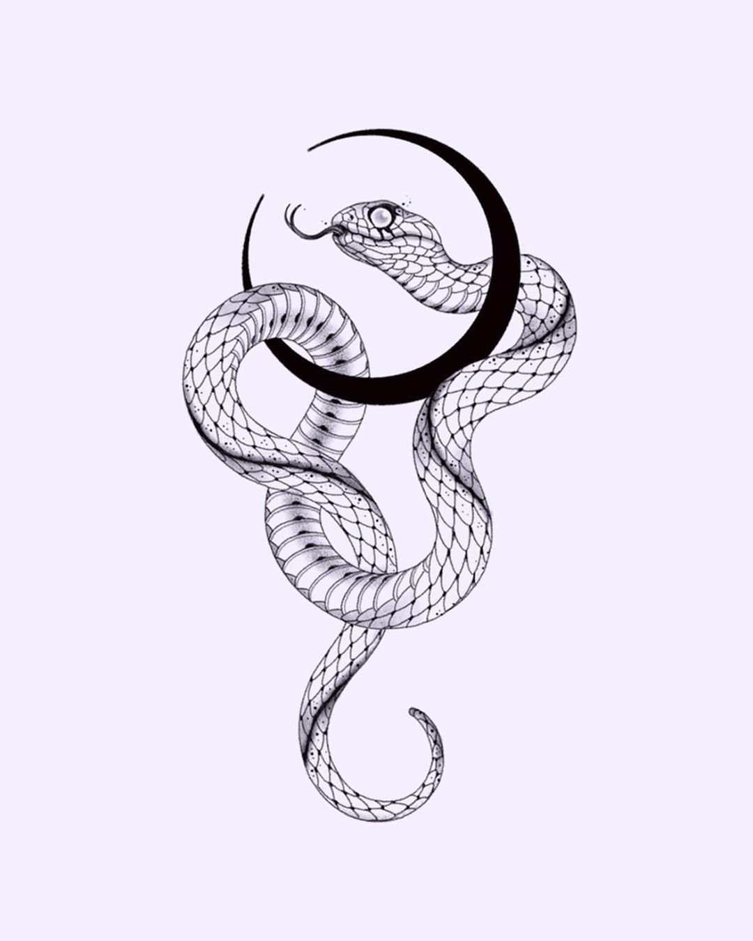 Татуировки эскизы змеи (56 фото) .