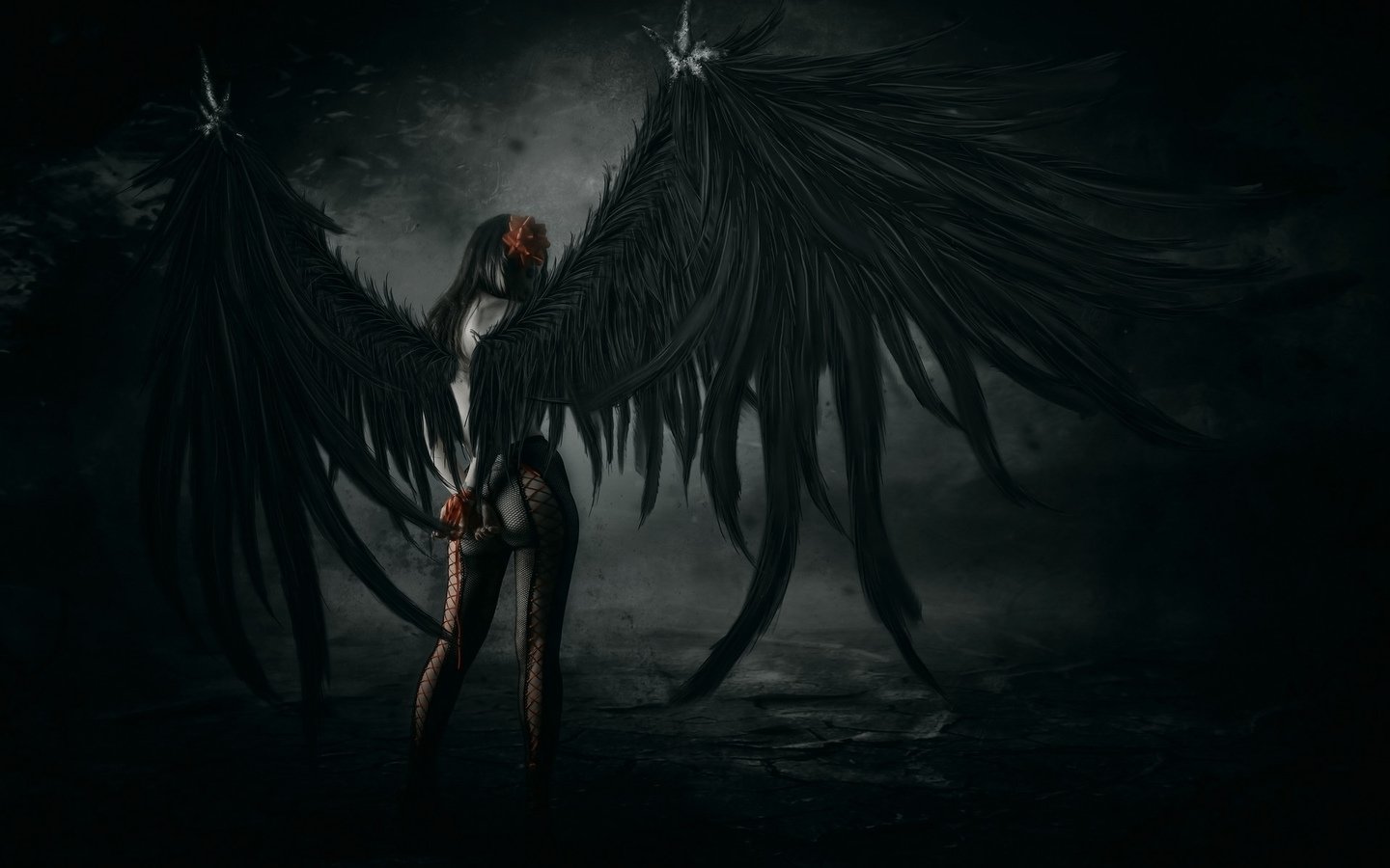 Ангел с костяными крыльями
