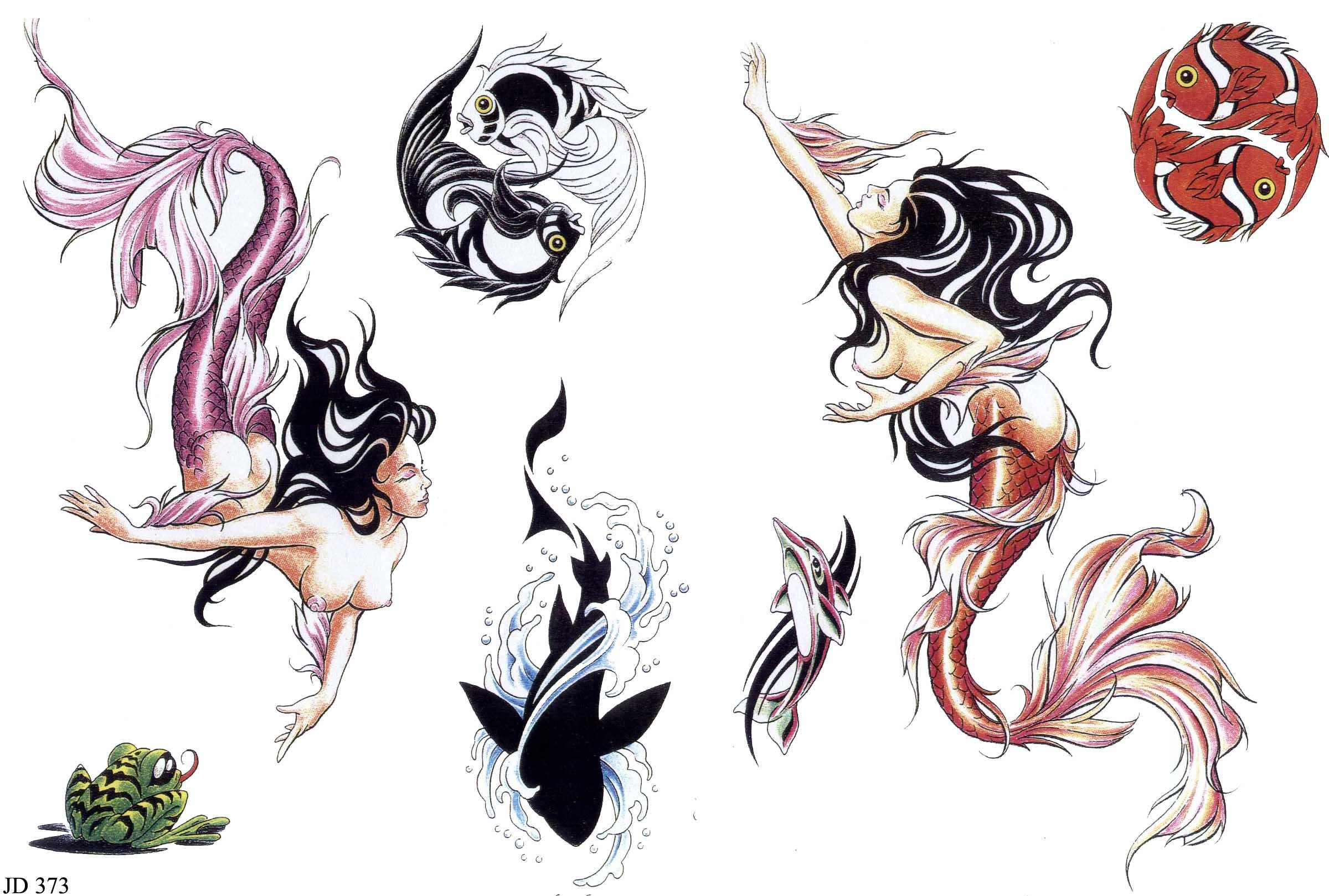 Эскизы татуировок рыбы знак зодиака для девушки
