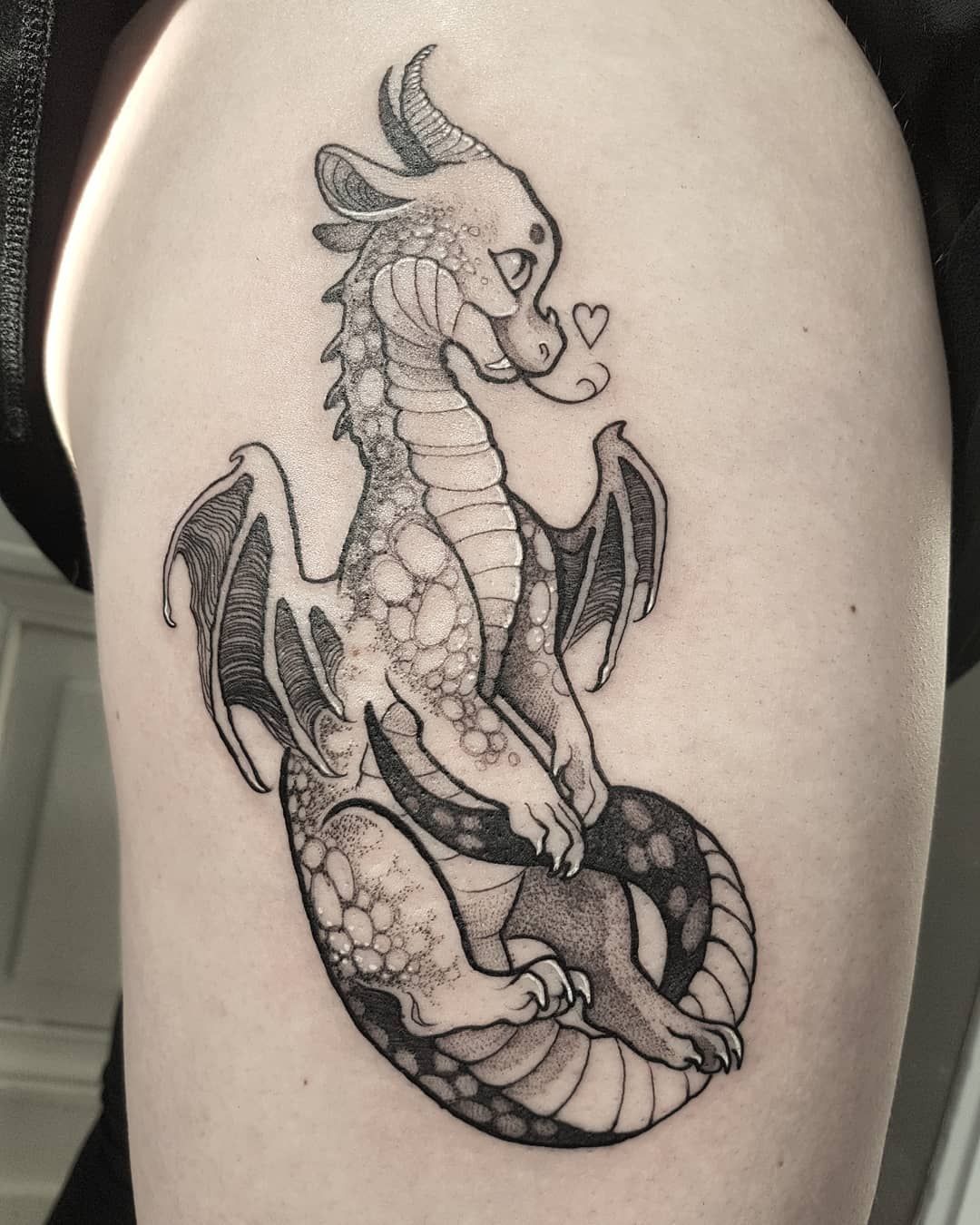 Парные Татуировки дракончики