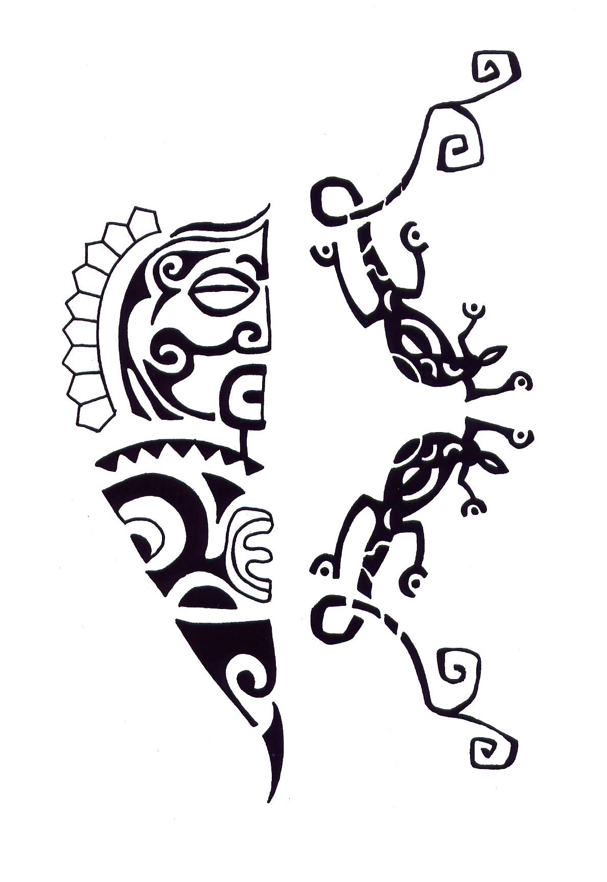 Полинезийские тату эскизы