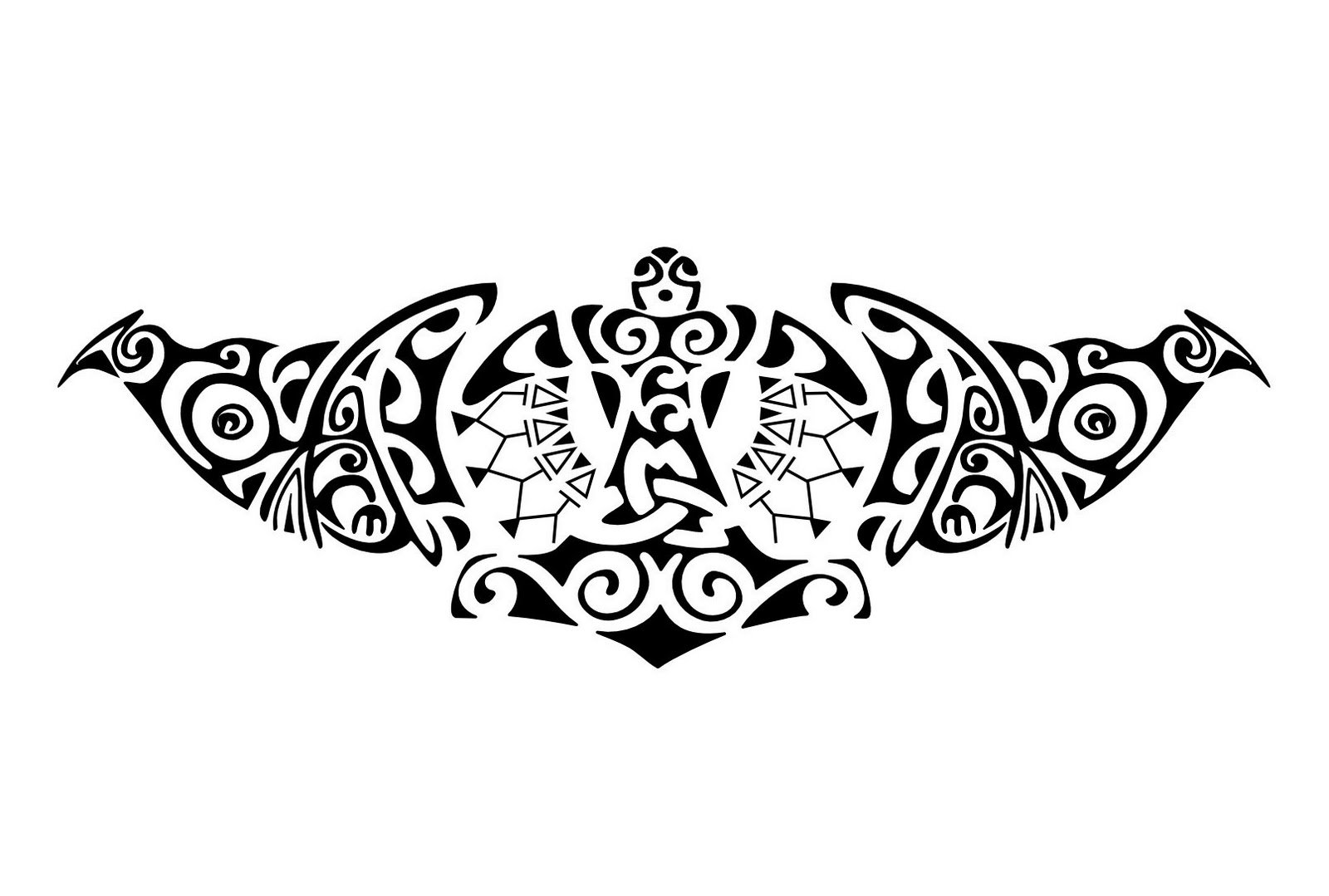 Эскизы полинезийских татуировок
