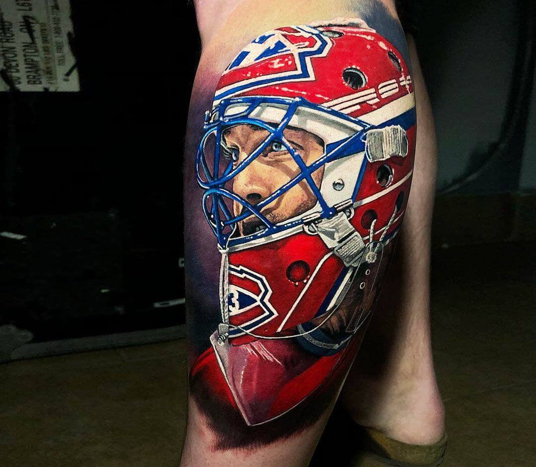 Татуировки хоккейной тематикой