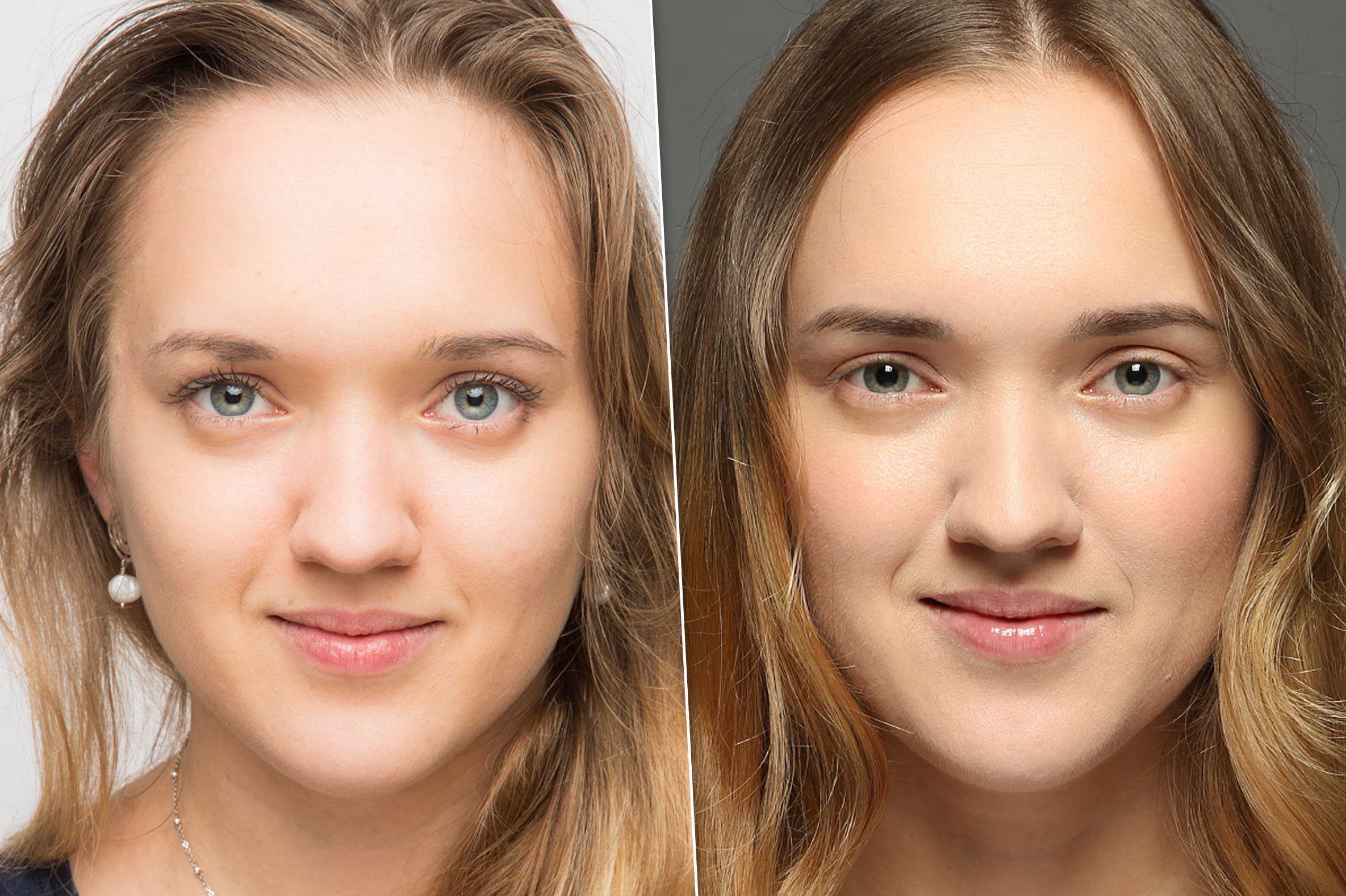 Перманентный макияж до и после