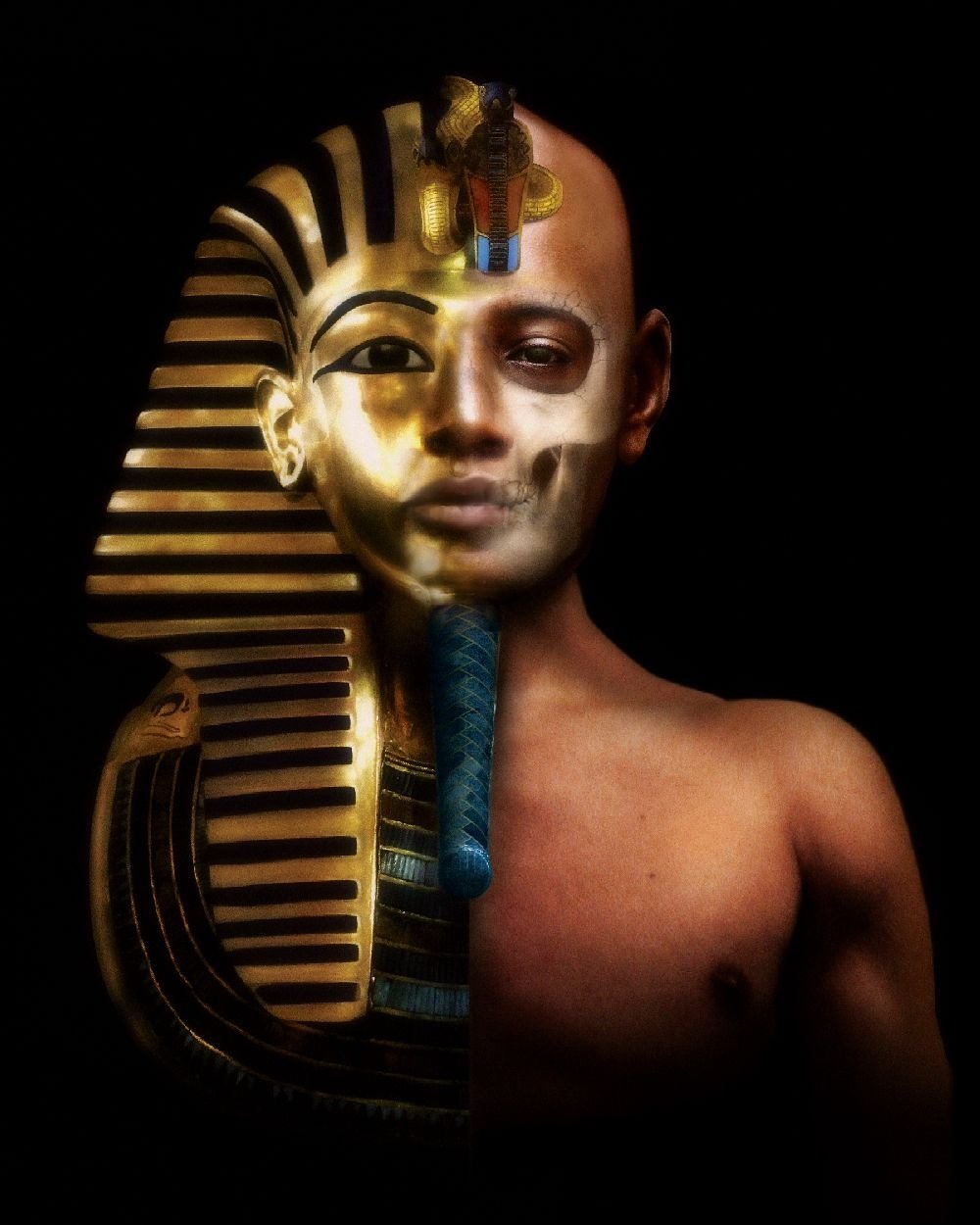 Фараон Тутанхамон без маски