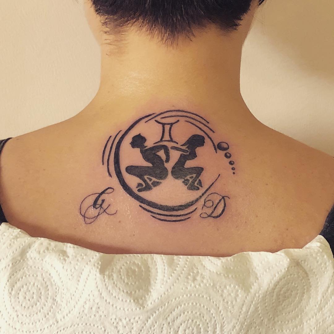 Татуировки со знаком зодиака Близнецы