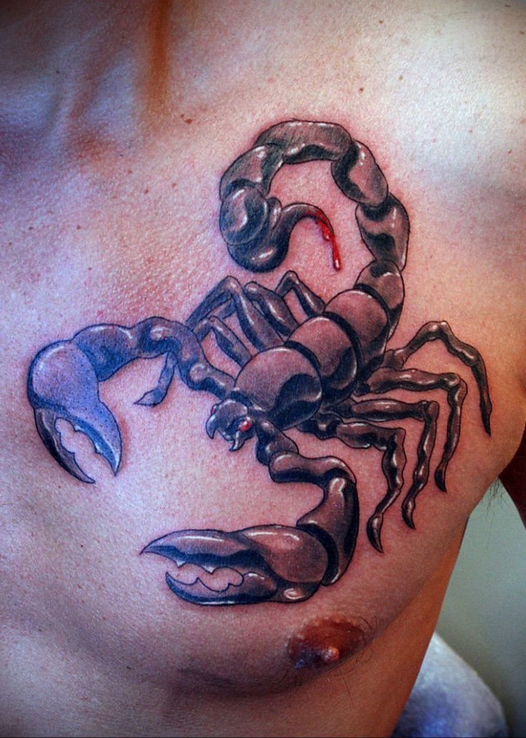 скорпионы татуировки на грудь для мужчин фото 45