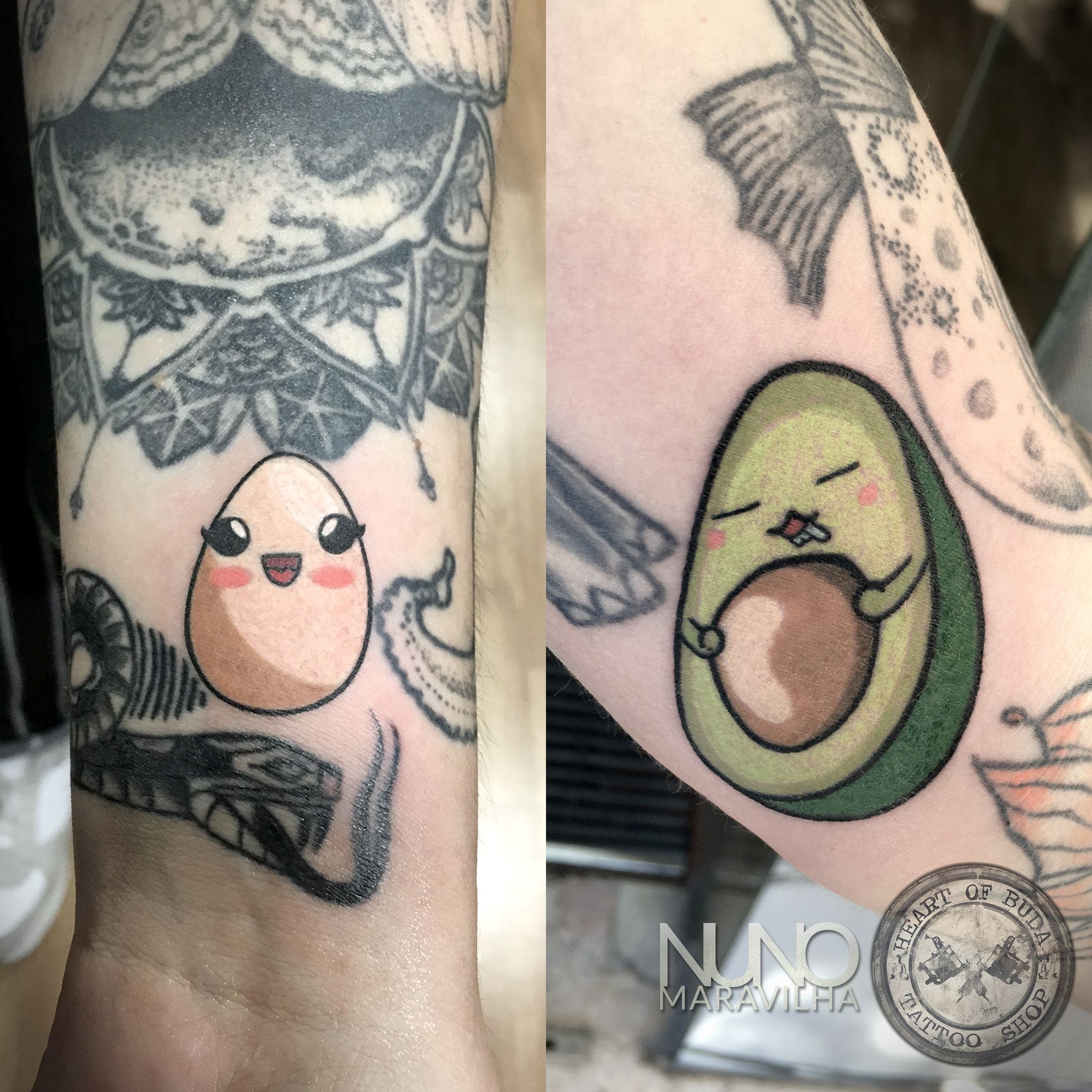 Татуировка авокадо
