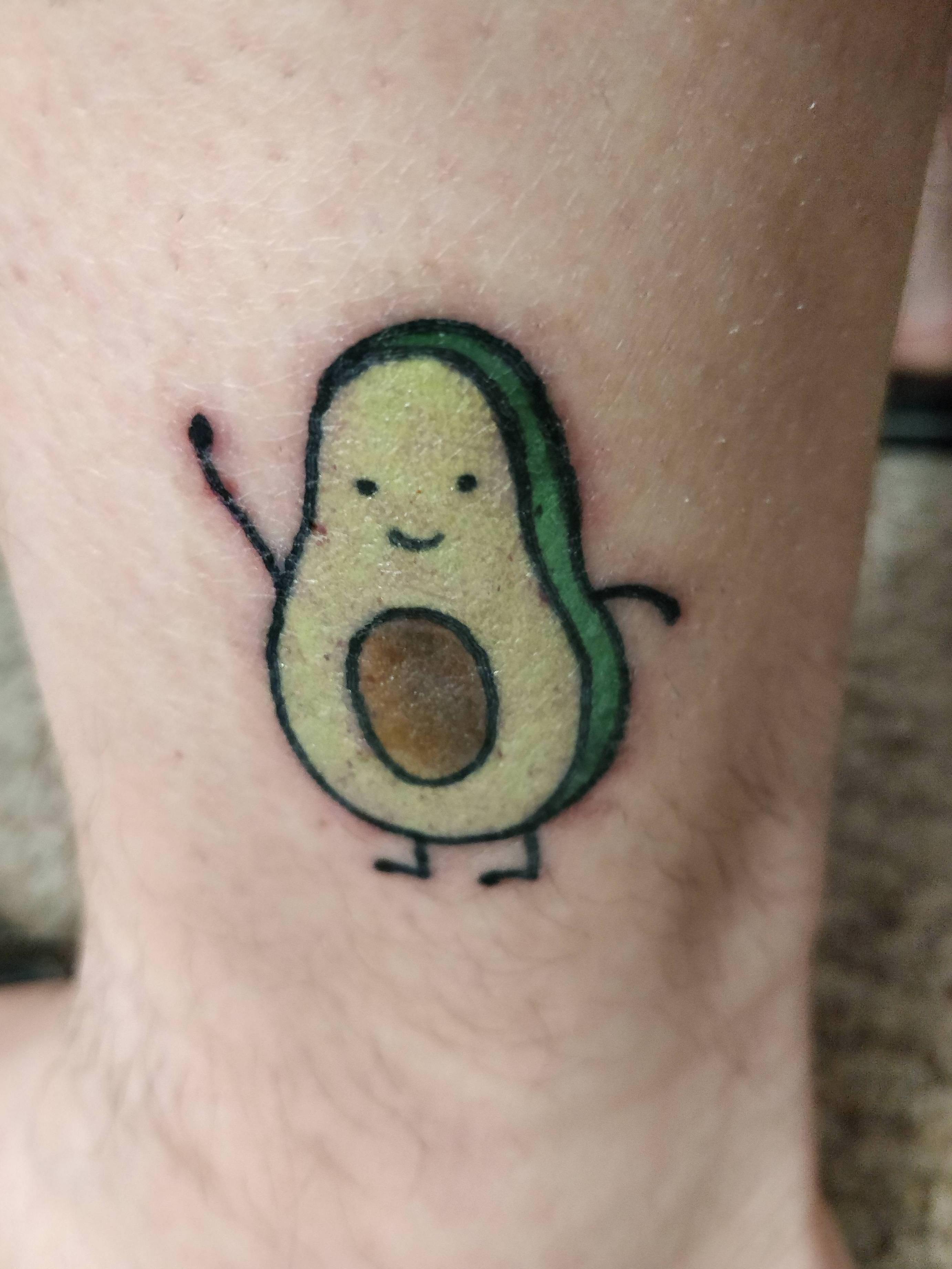 Татуировки небольшие авокадо