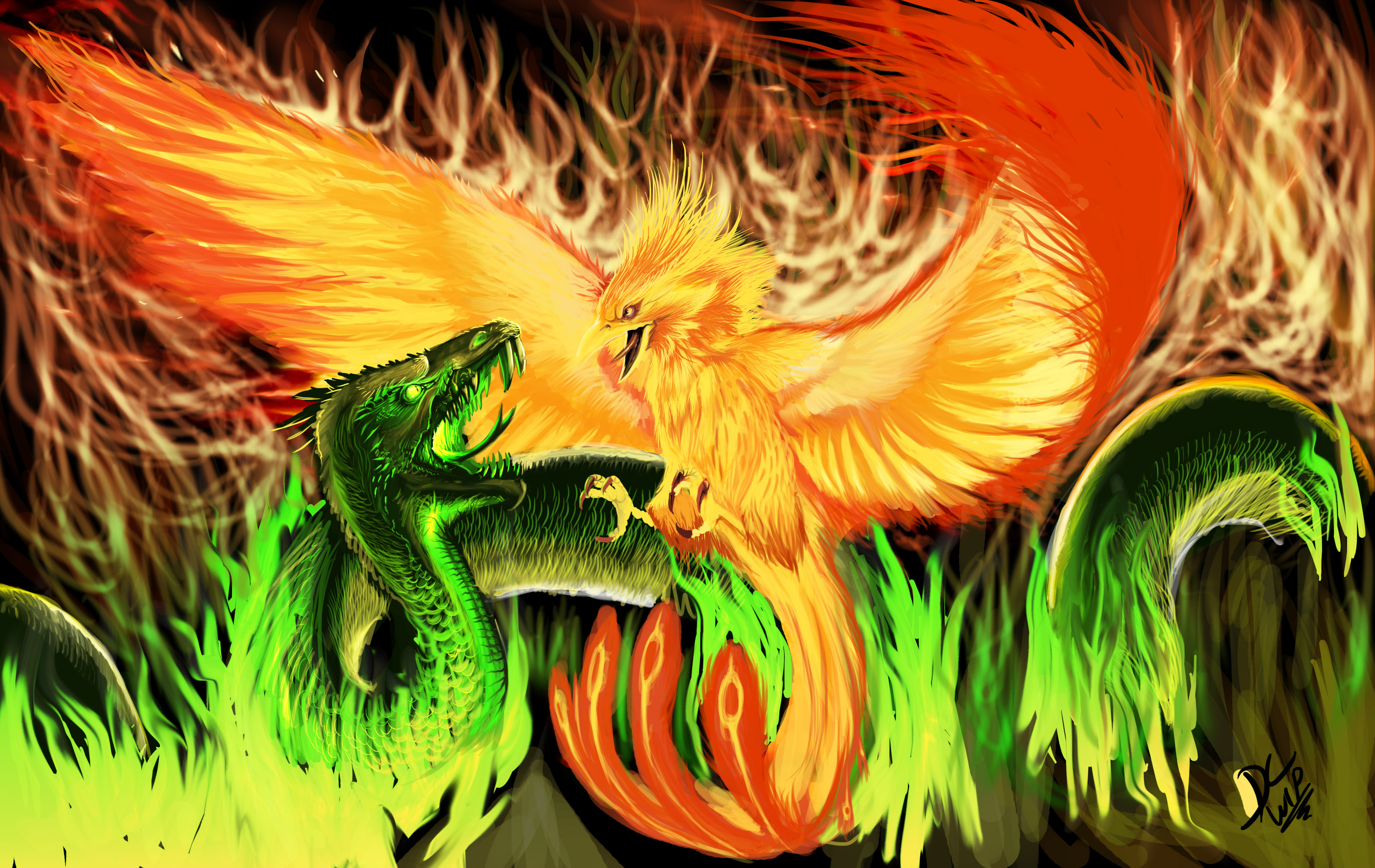 Феникс vs дракон