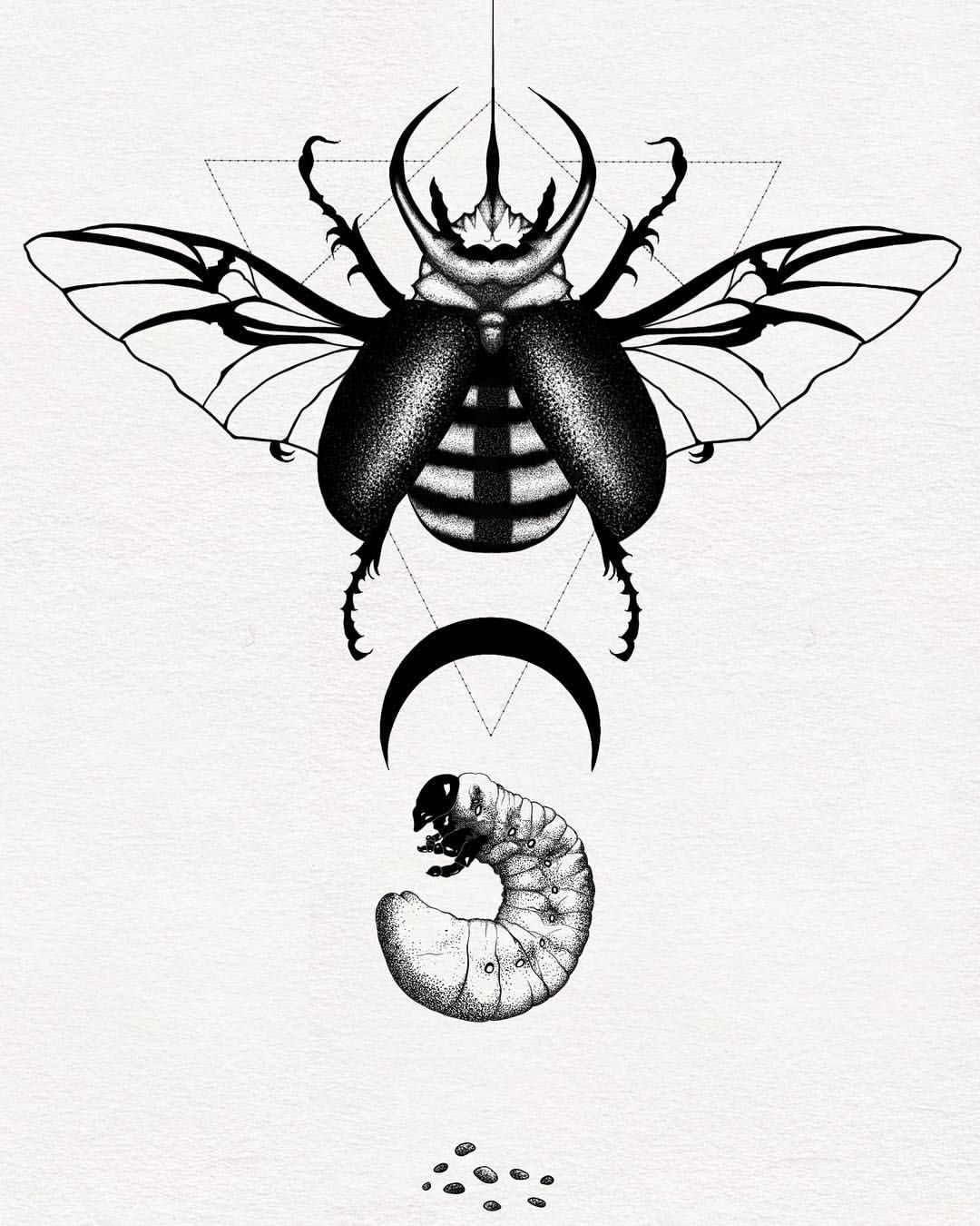 Татуировки насекомых эскизы