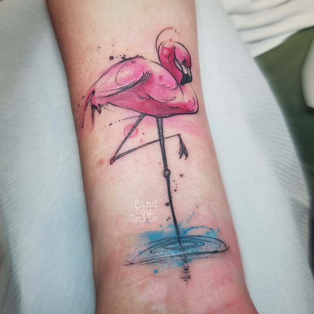 Flamingo tattoo designs are quite popular mostly among women due to their d...