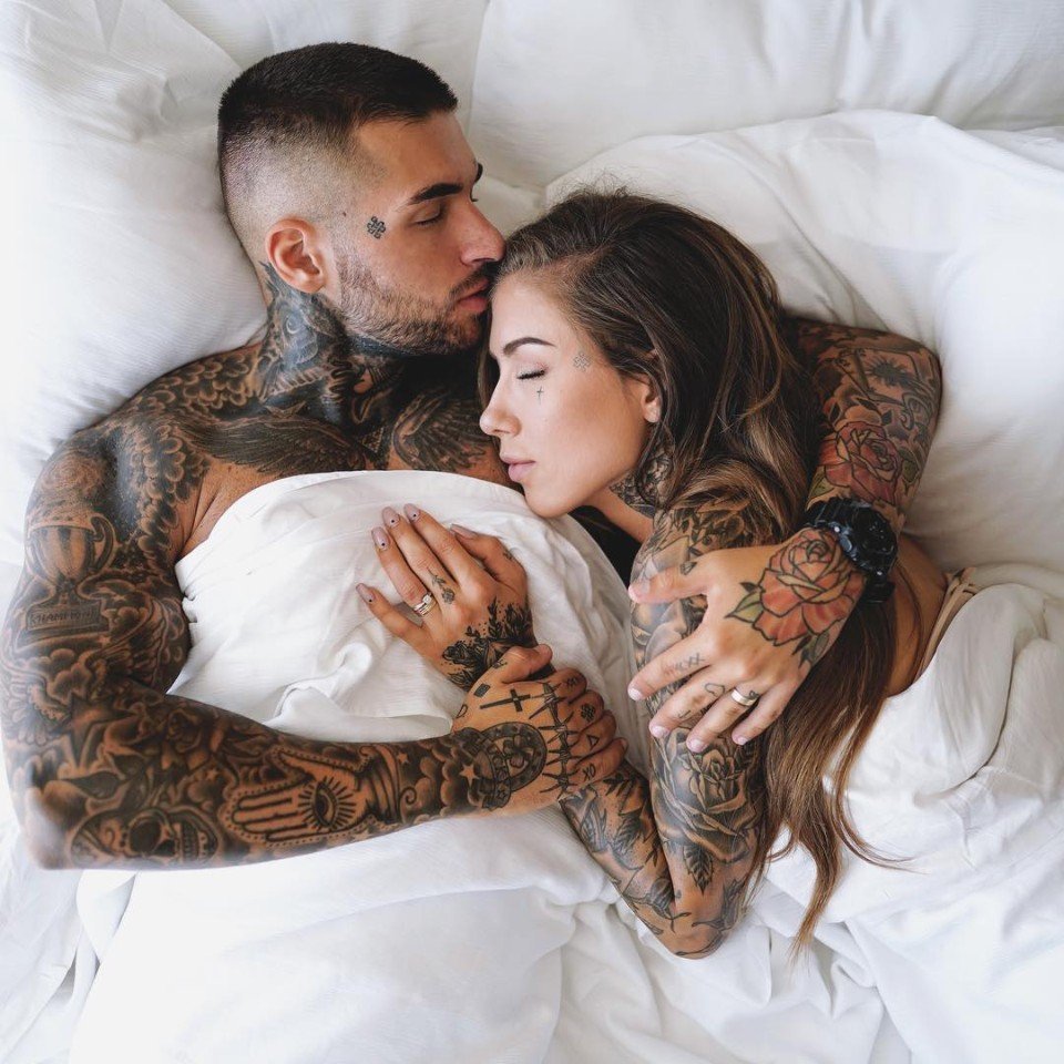 French Tattooed Brunette Petite French Brunette Doing It With Her Tattooed Man