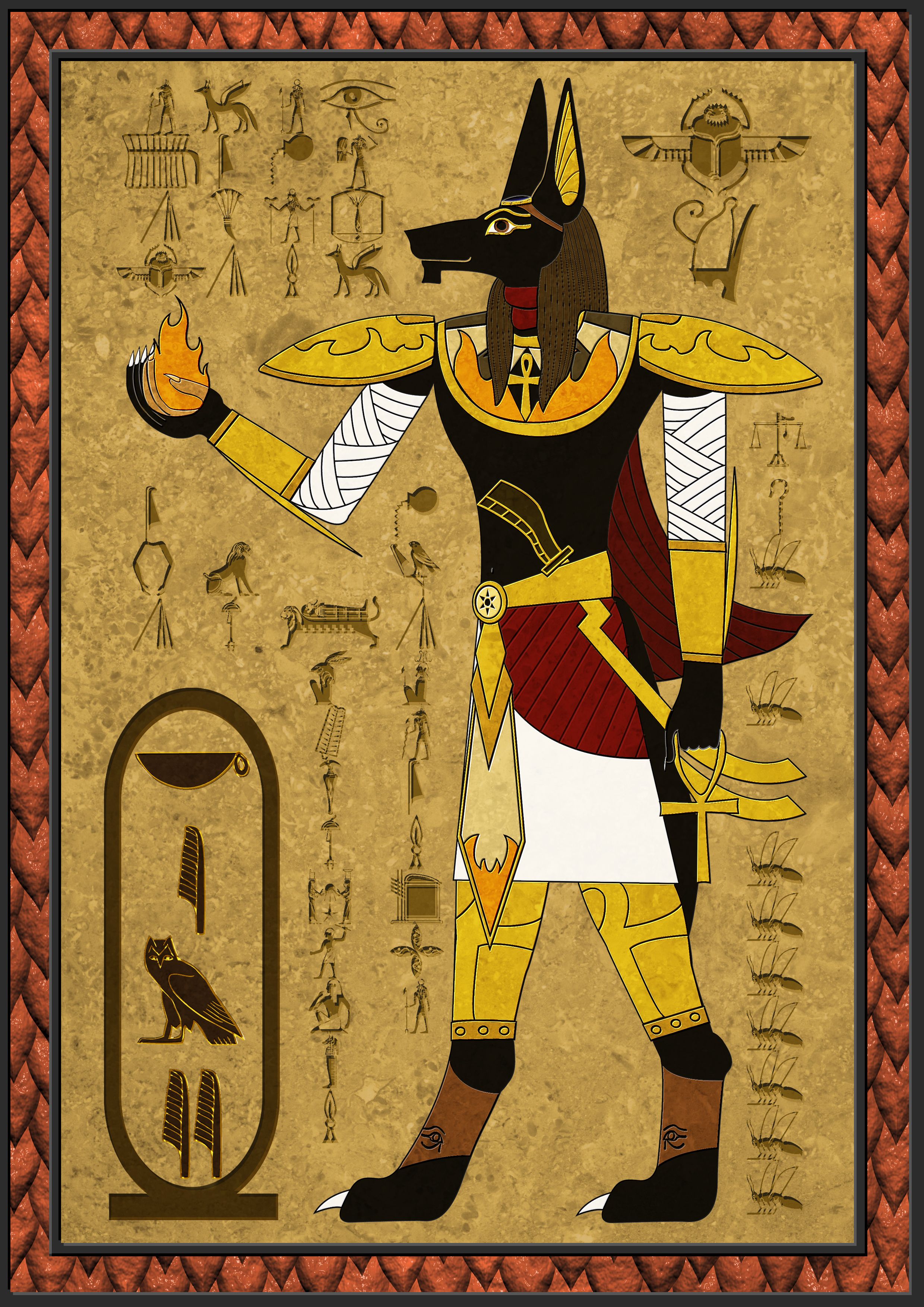 Анубис В Древнем Египте Картинки