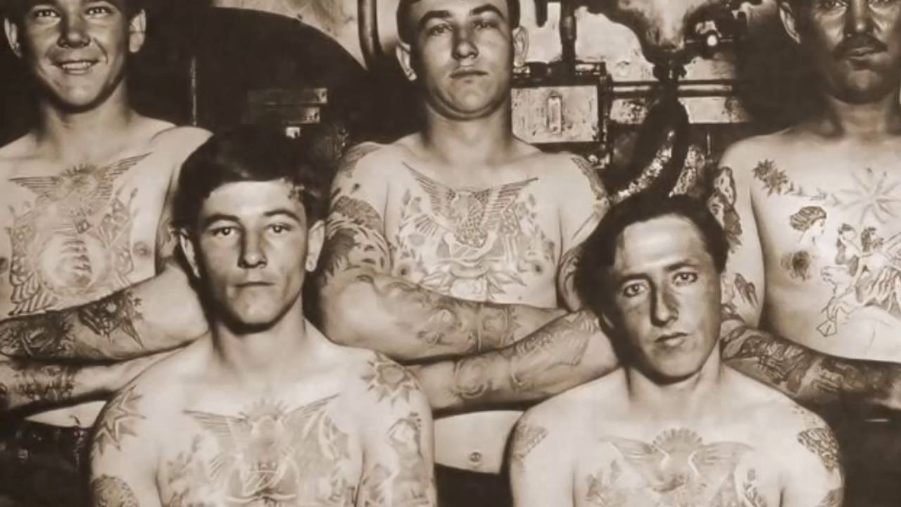 Татуировки моряков 19 века