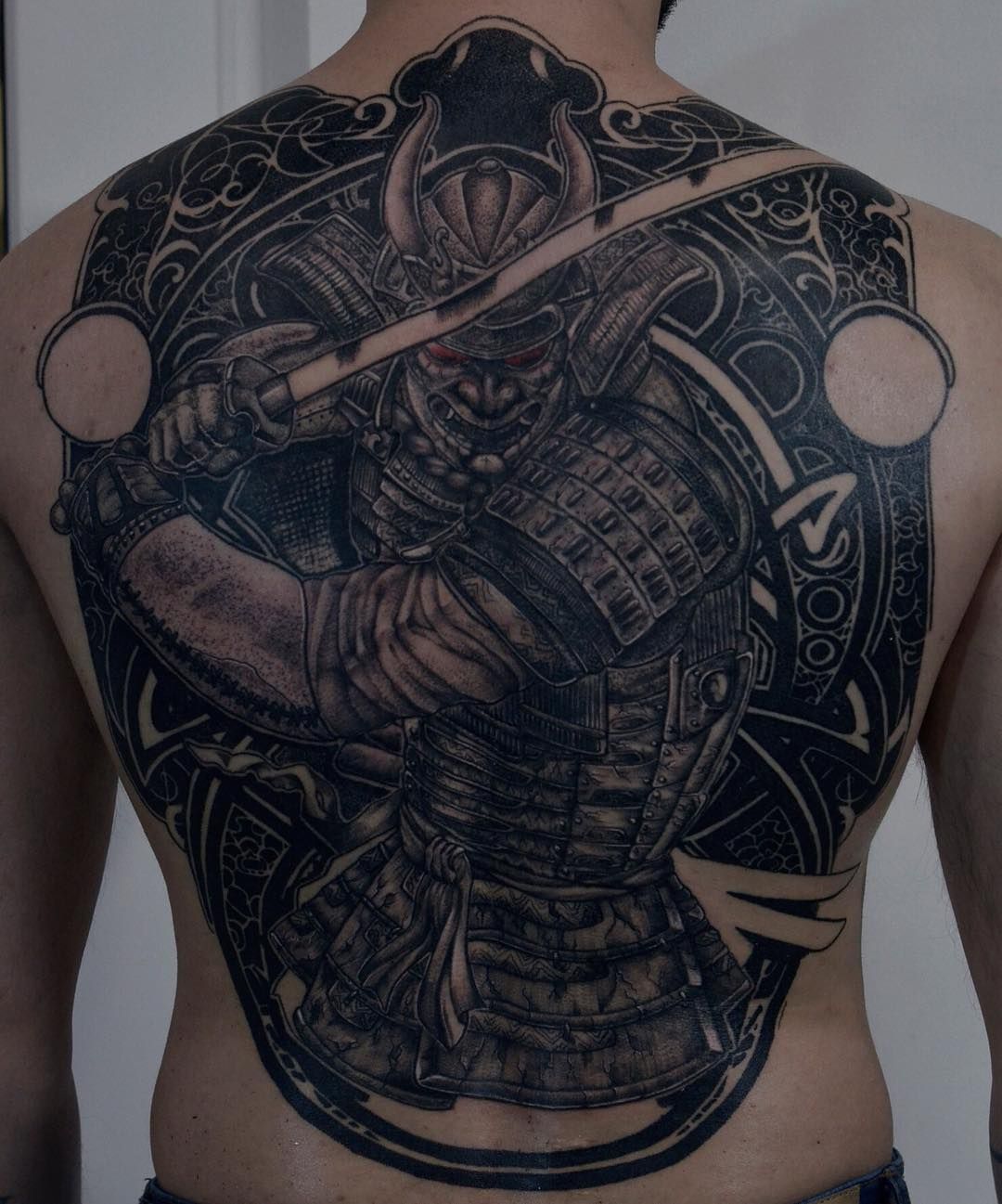 Татуировка Самурай на спине
