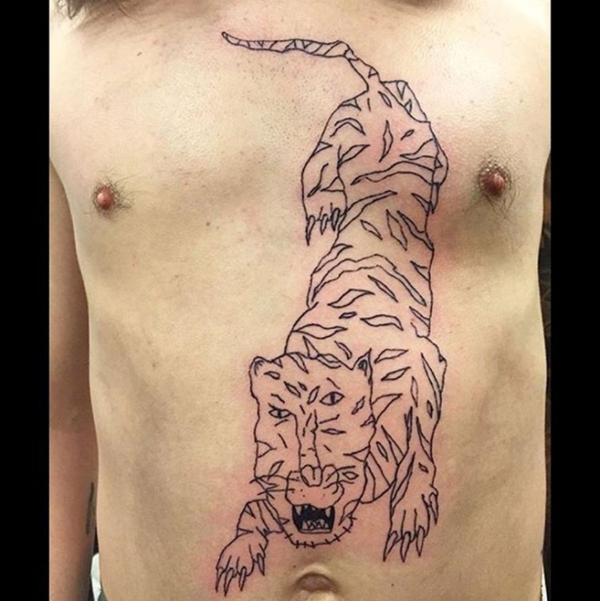 Татуировка тигр партак