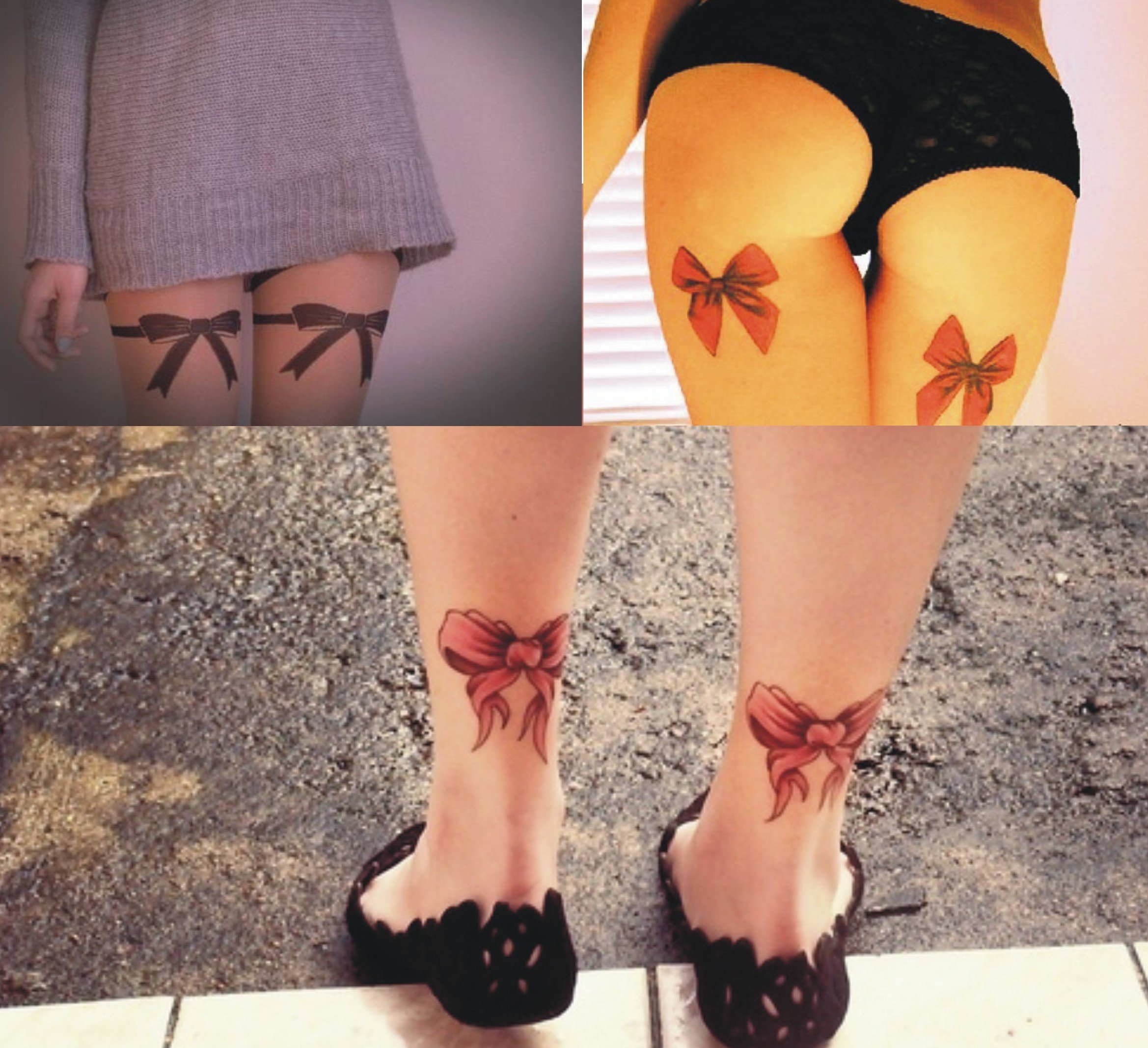 Татуировки для девушек на ноге сзади