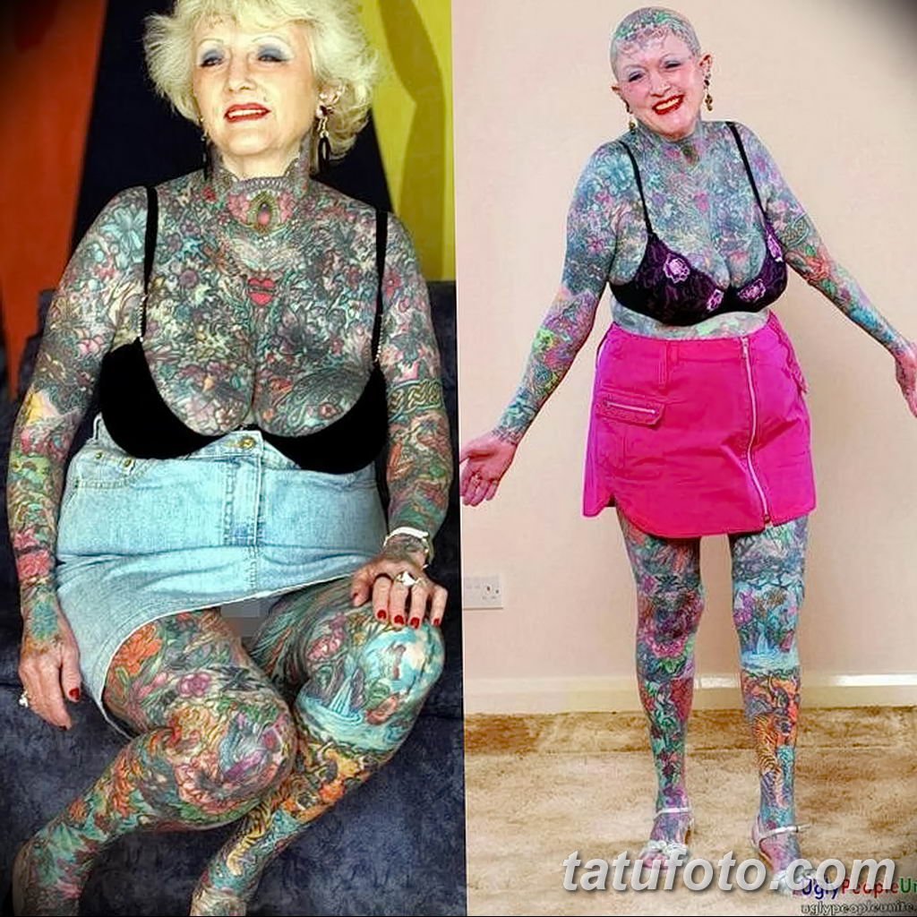 Татуировки в старости у женщин