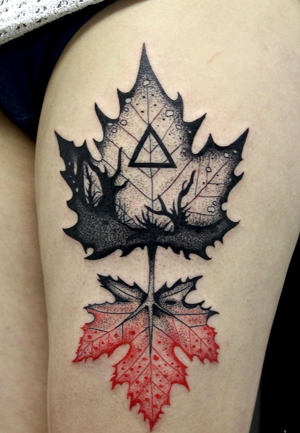 Татуировки на листе