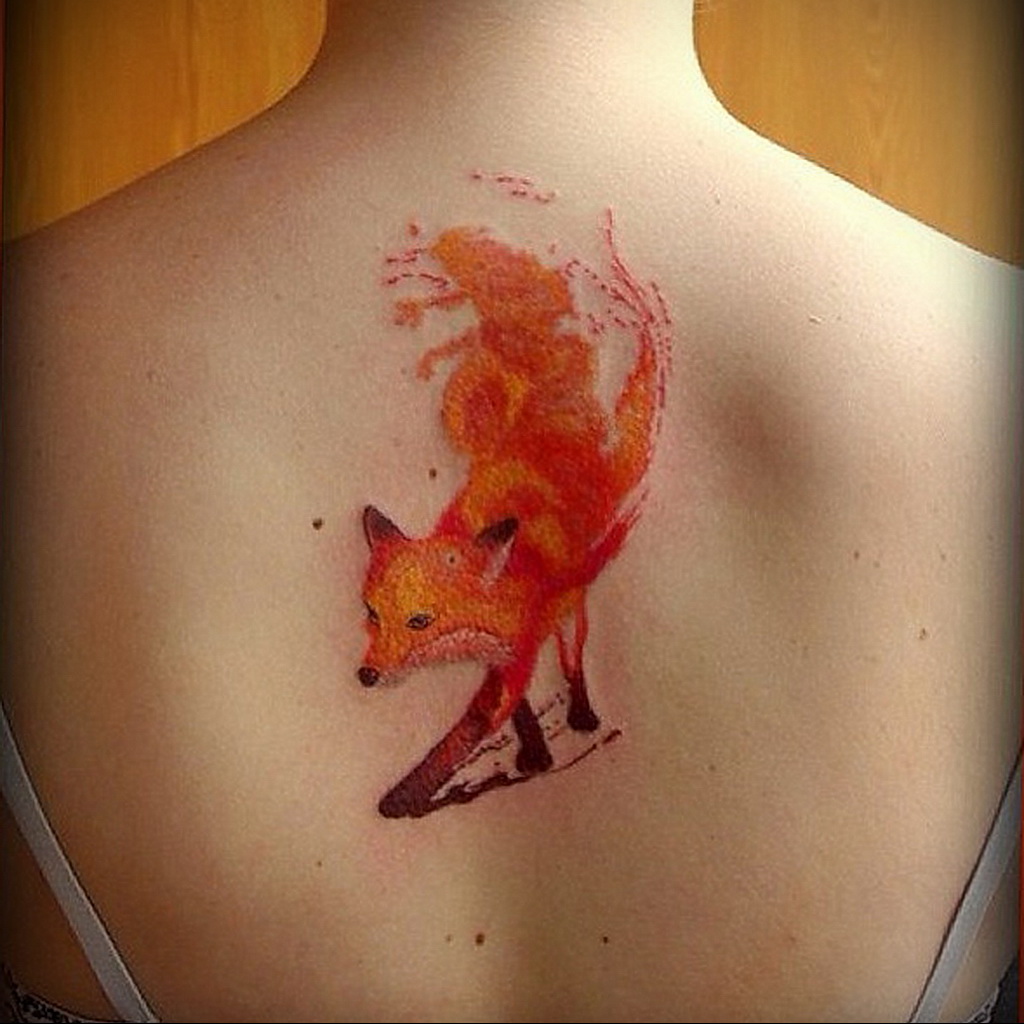 Огненная лиса тату