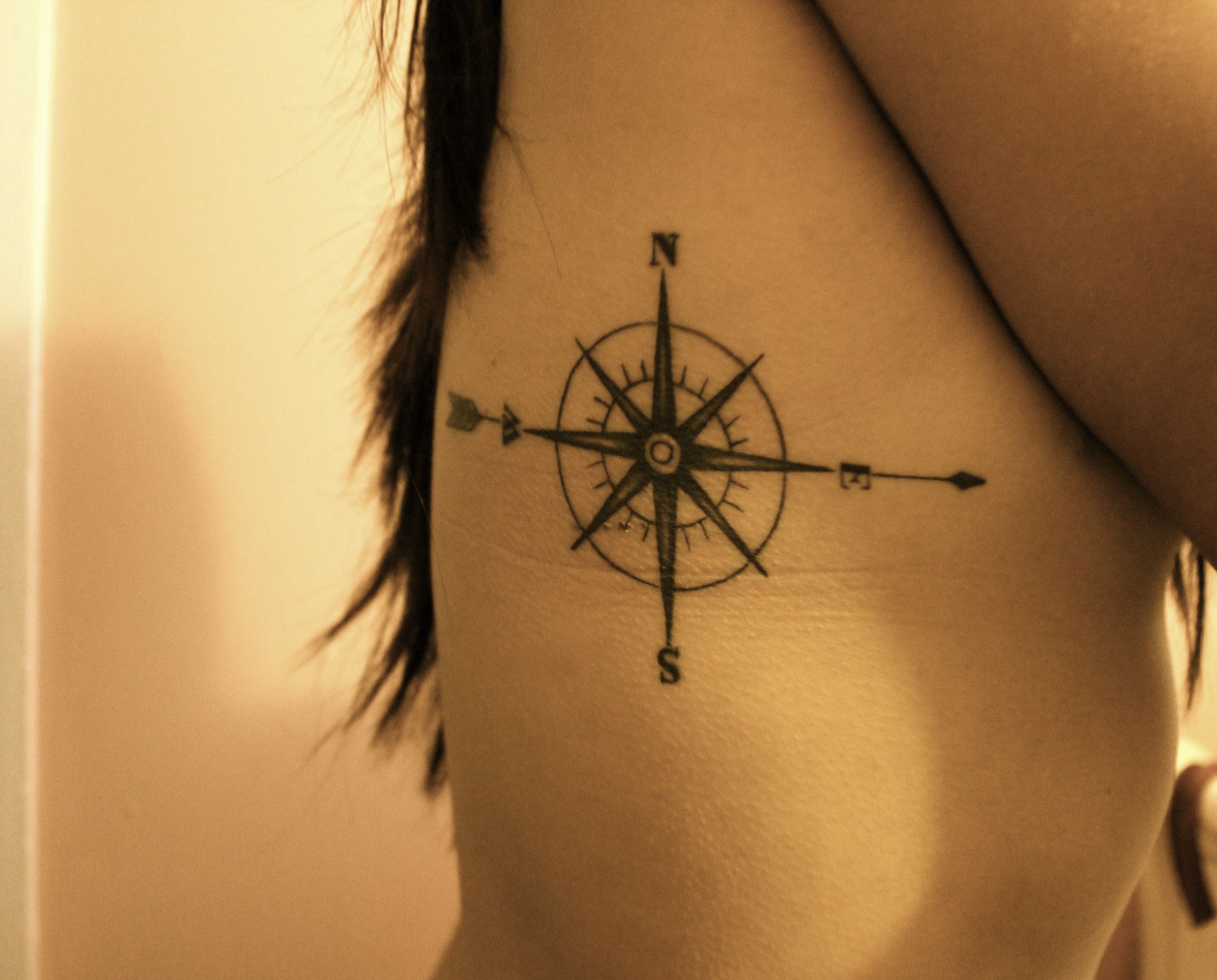 Татуировка компас