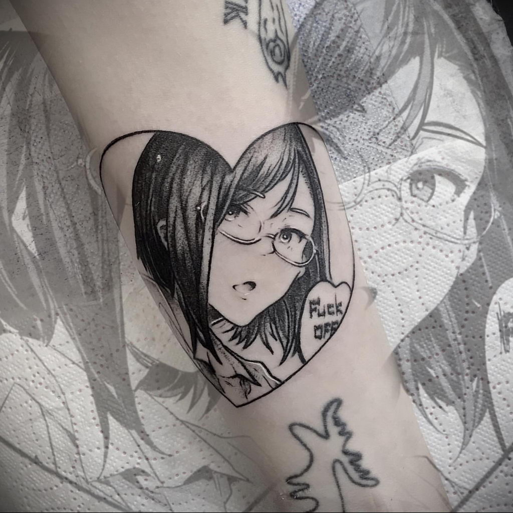 Татуировки для девушек в стиле аниме