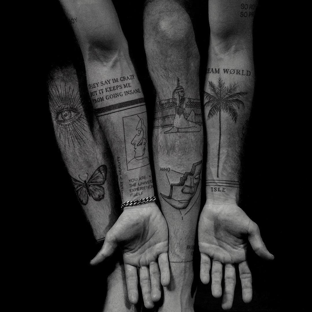муж татуировка на руке