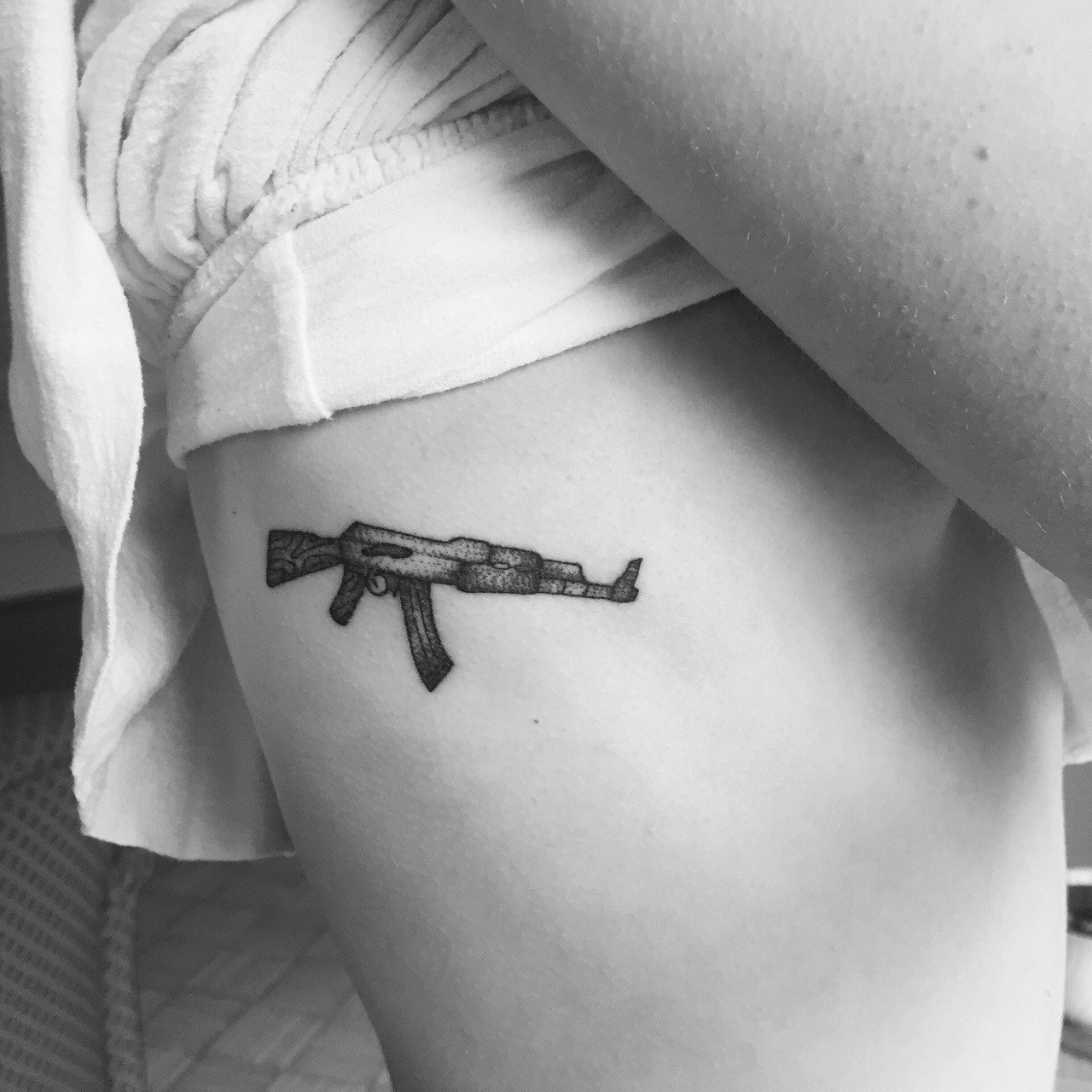 Ak47 gun tattoo 💖 Фото рисунка Татуировки АК-47 29.10.2018 №