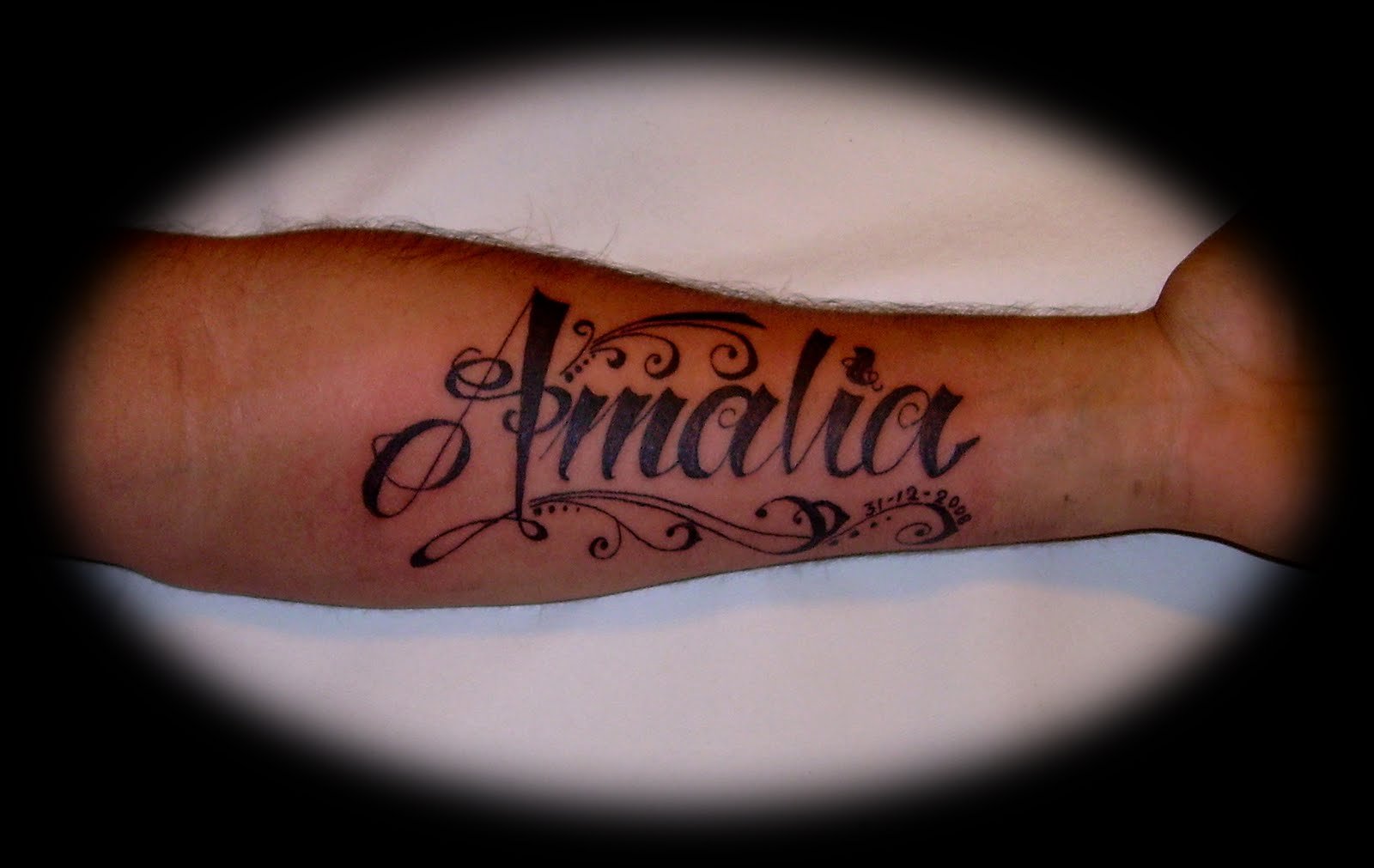 Татуировка имя Амелия