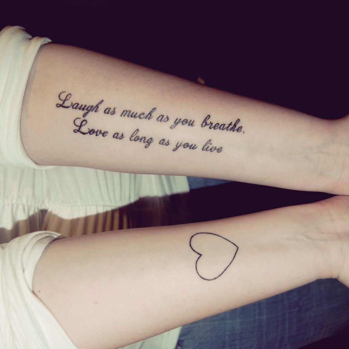 Татуировки о любви со смыслом надписи