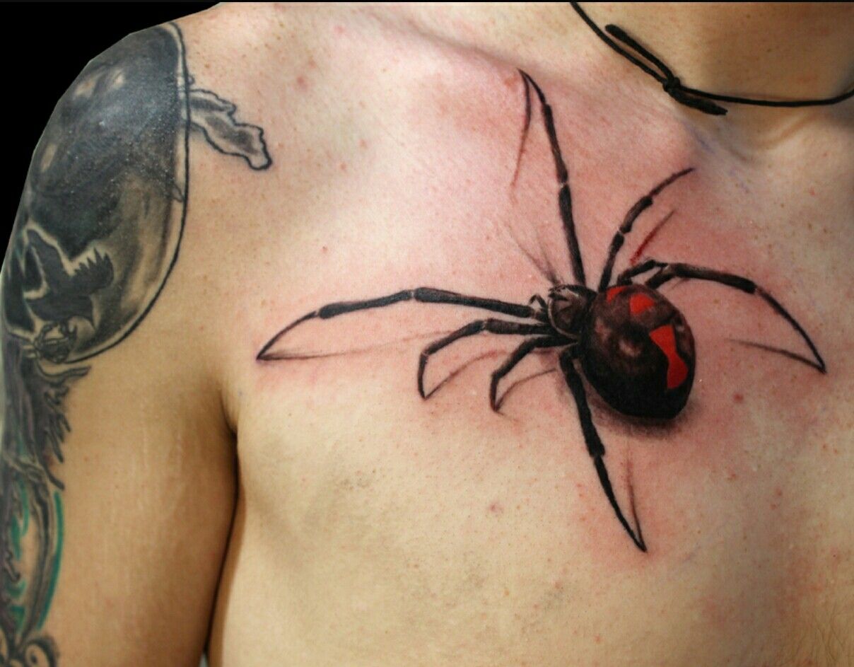 Чёрная вдова паук Татуировка