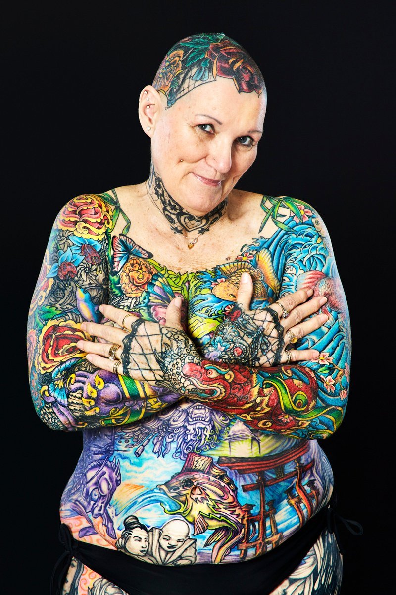 Женщина татуированная Изабель Варлей