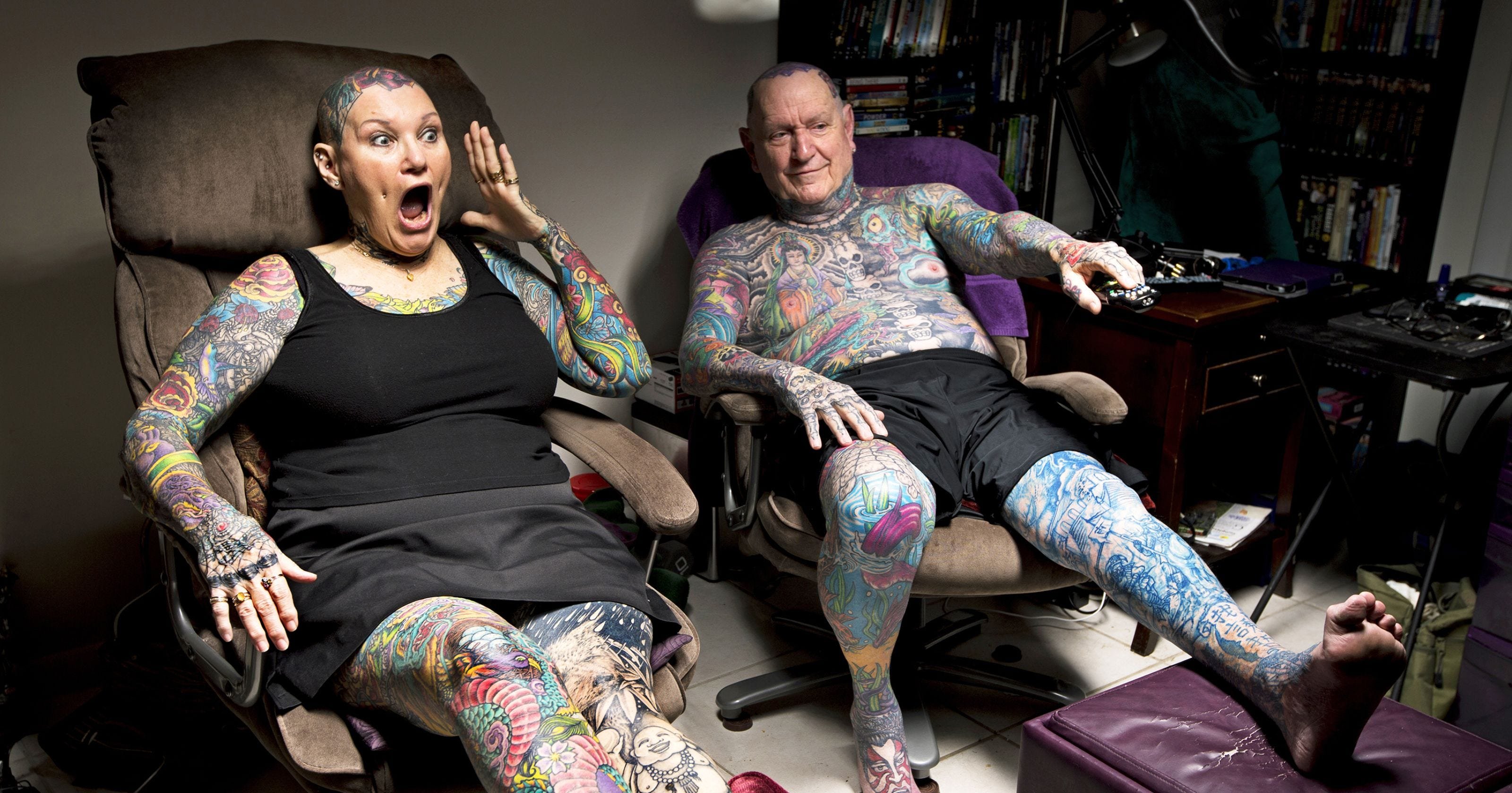 Шарлотта Гутенберг самая татуированная женщина