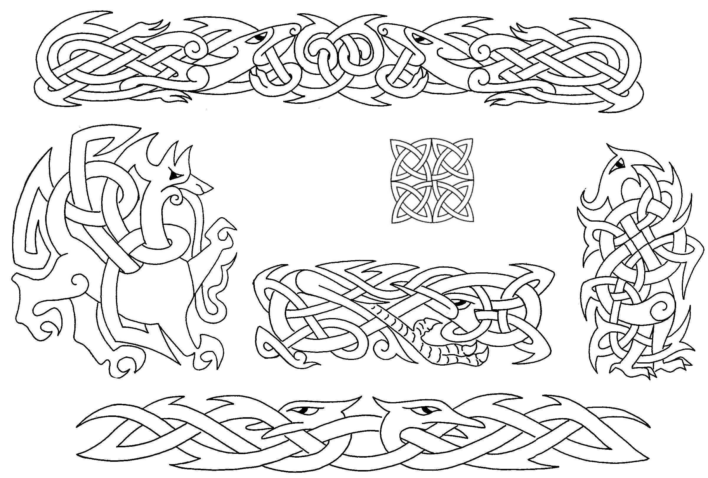 Кельтская вязь орнамент