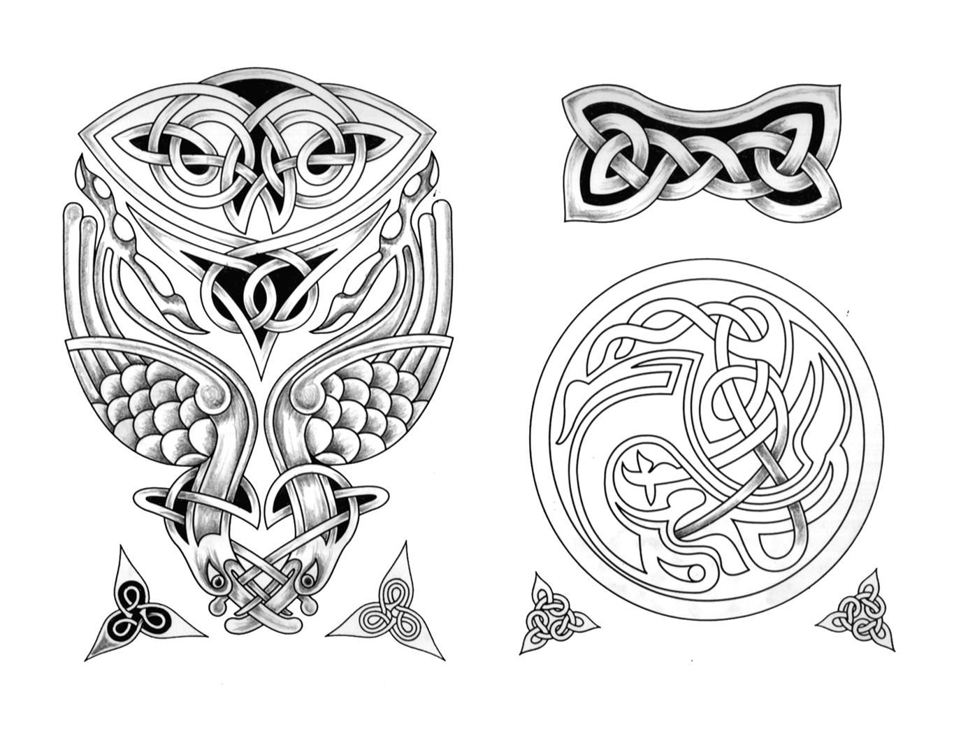 Кельтский орнамент тату