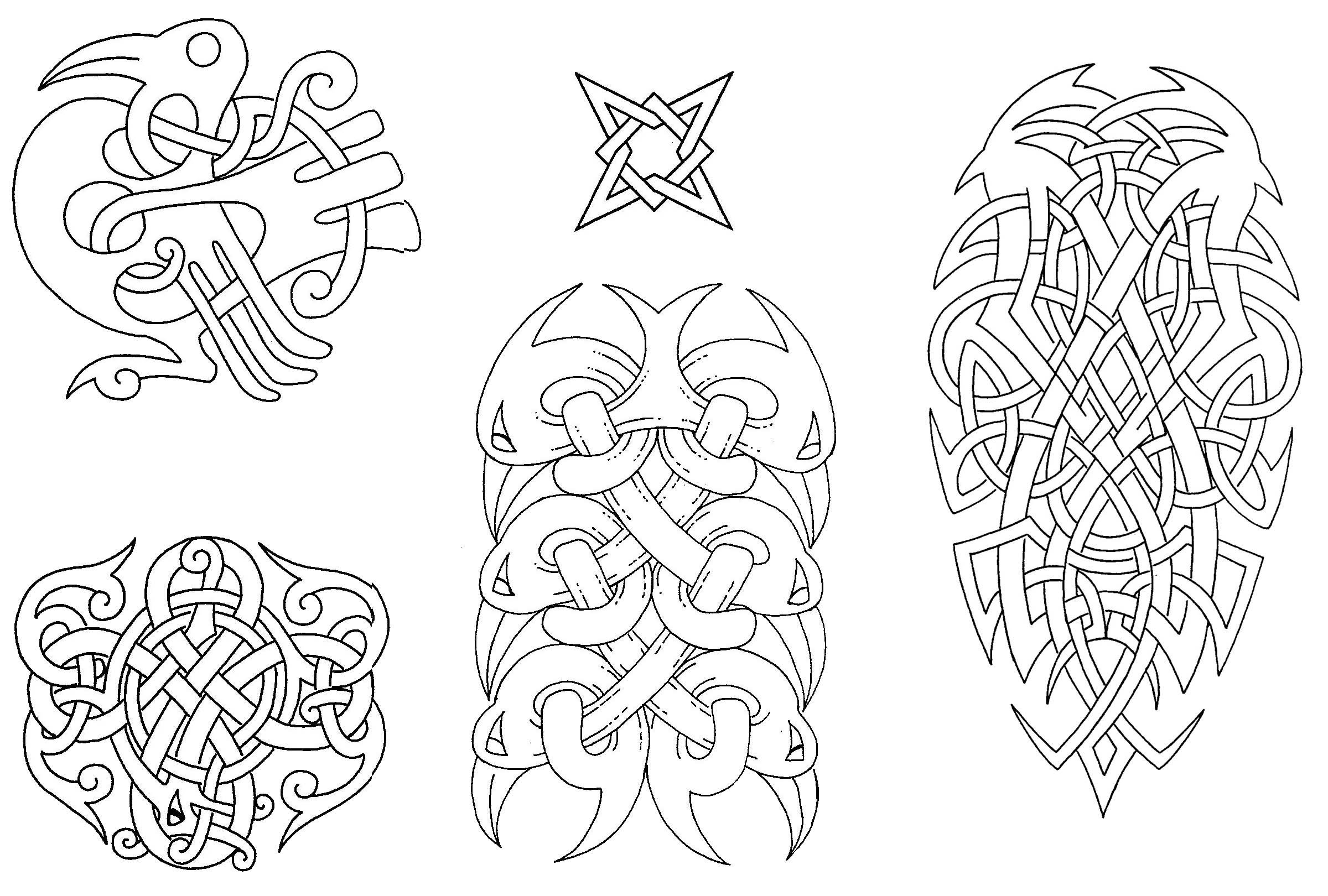 Кельтский орнамент тату