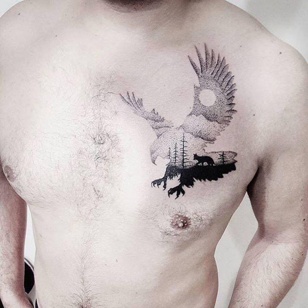 татуировки на одну часть груди фото 51