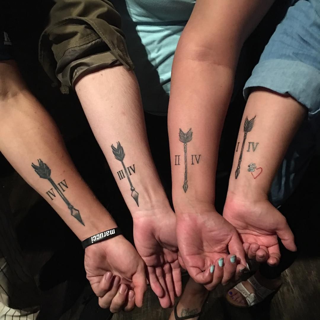 Татуировки для компании друзей