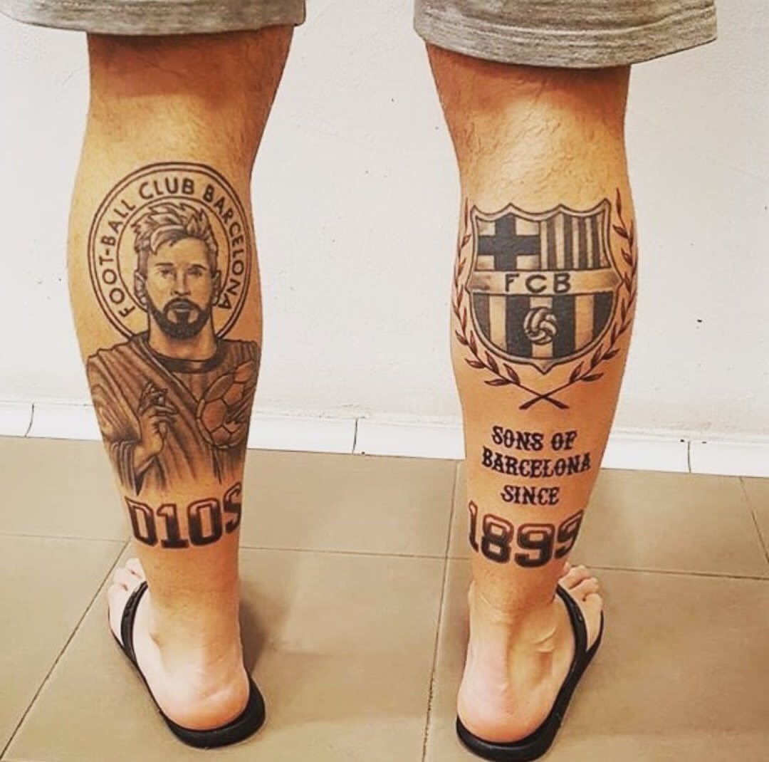 Татуировки на икре мужские