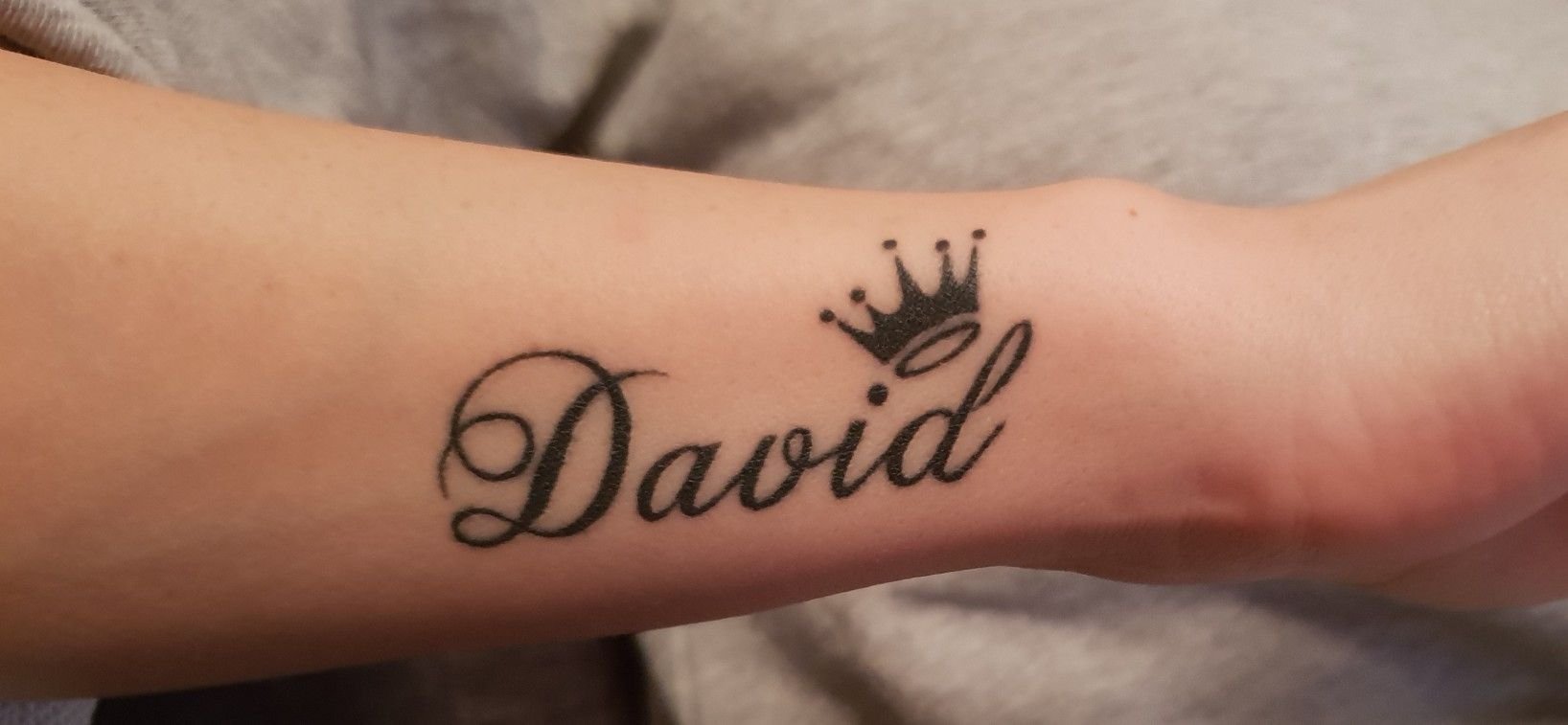 Татуировка с именем Давид