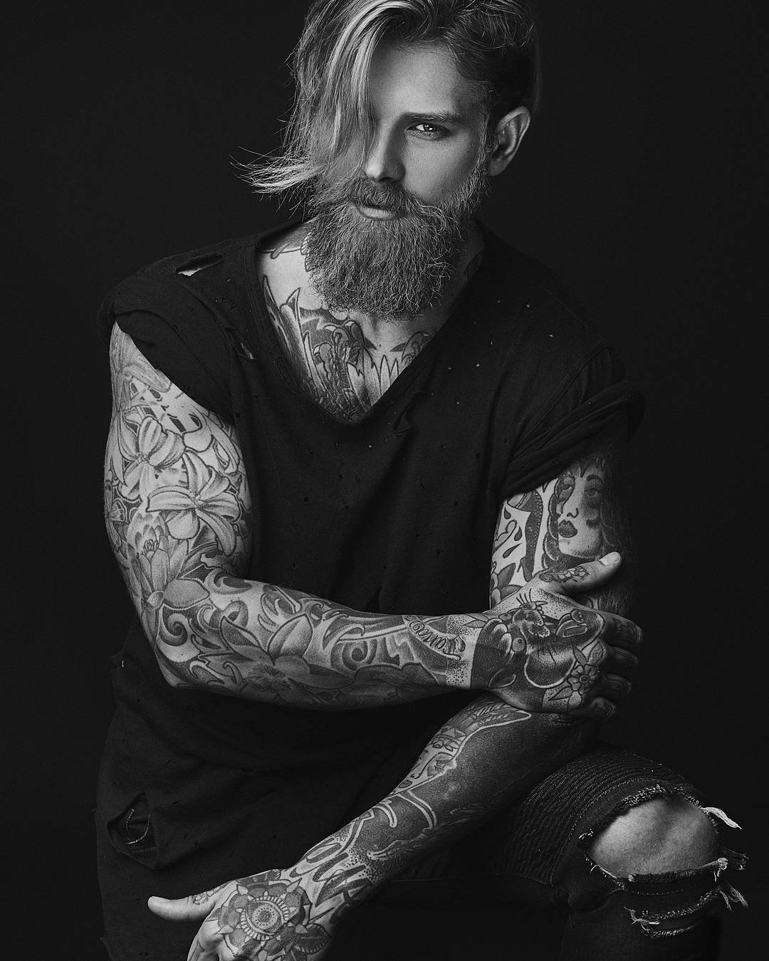 Бородатые татуированные мужчины (58 фото) .