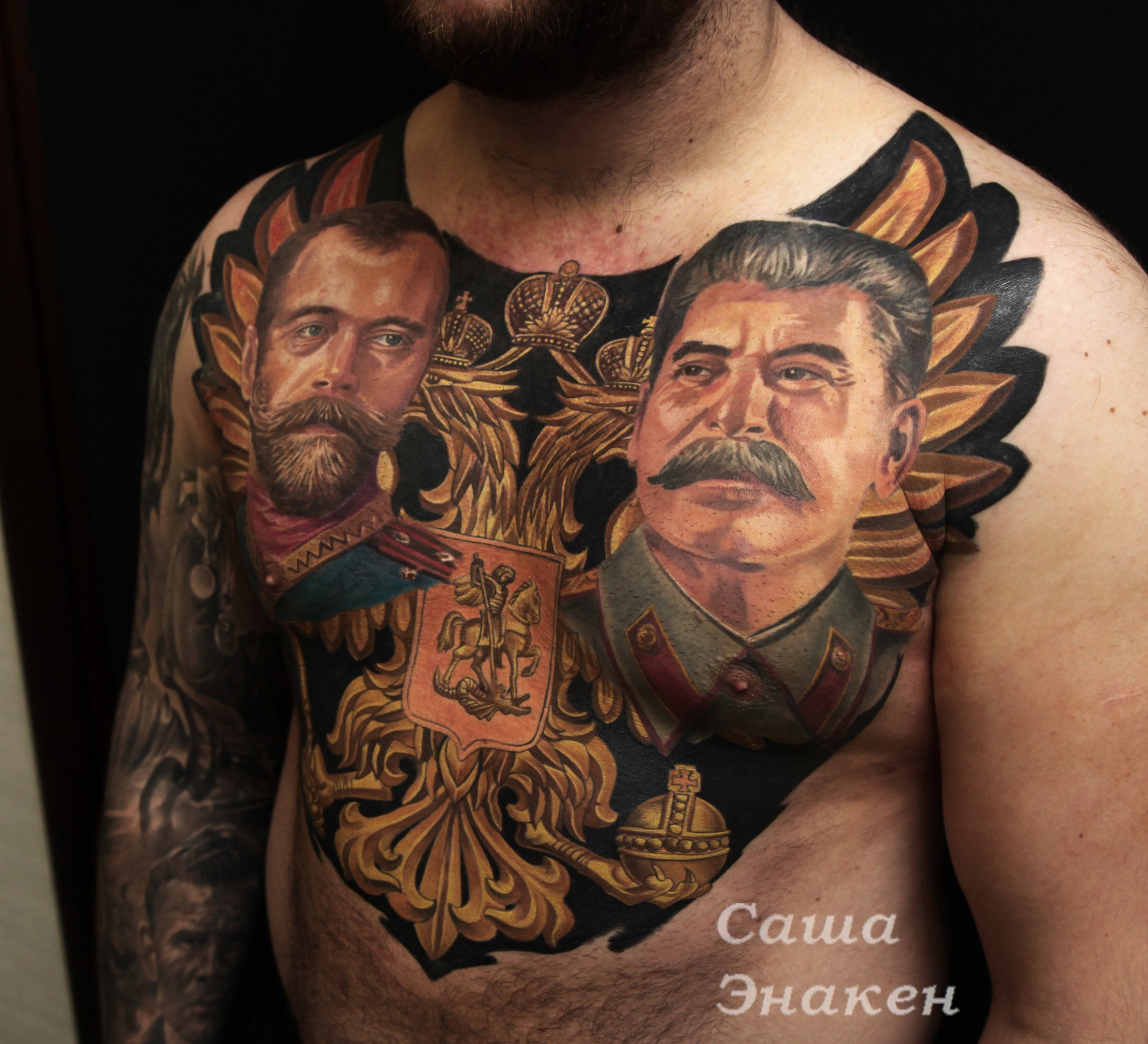 татуировки в русском стиле для мужчин