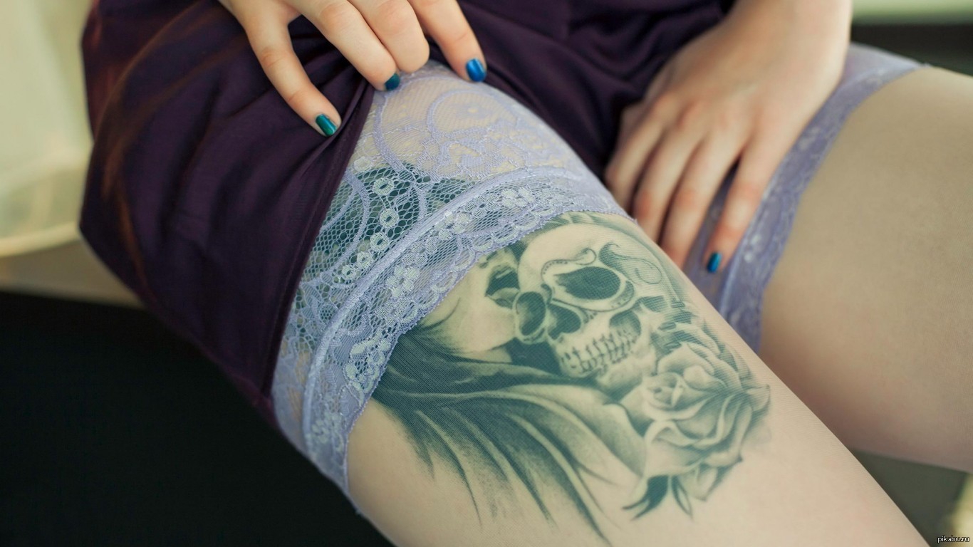 Татуировки морская тема на ляшках для девушек